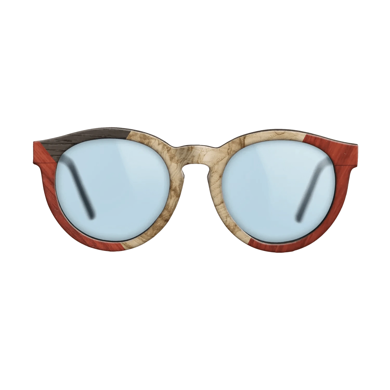 Olive Burl,Fumed Oak,Poplar Dyed: Red: Weave - The Rebel - Round - 976 - SIRIS wood optic