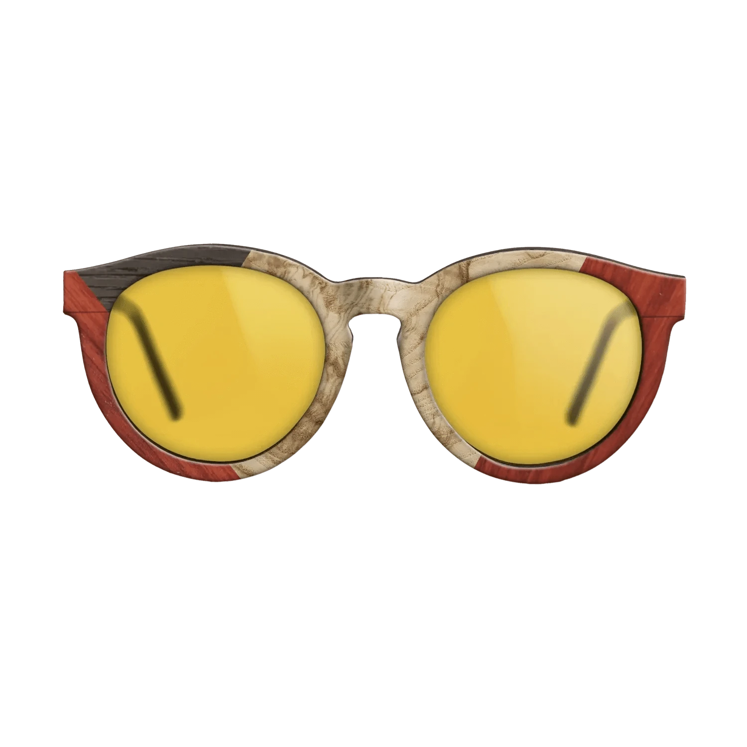 Olive Burl,Fumed Oak,Poplar Dyed: Red: Weave - The Rebel - Round - 976 - SIRIS wood optic