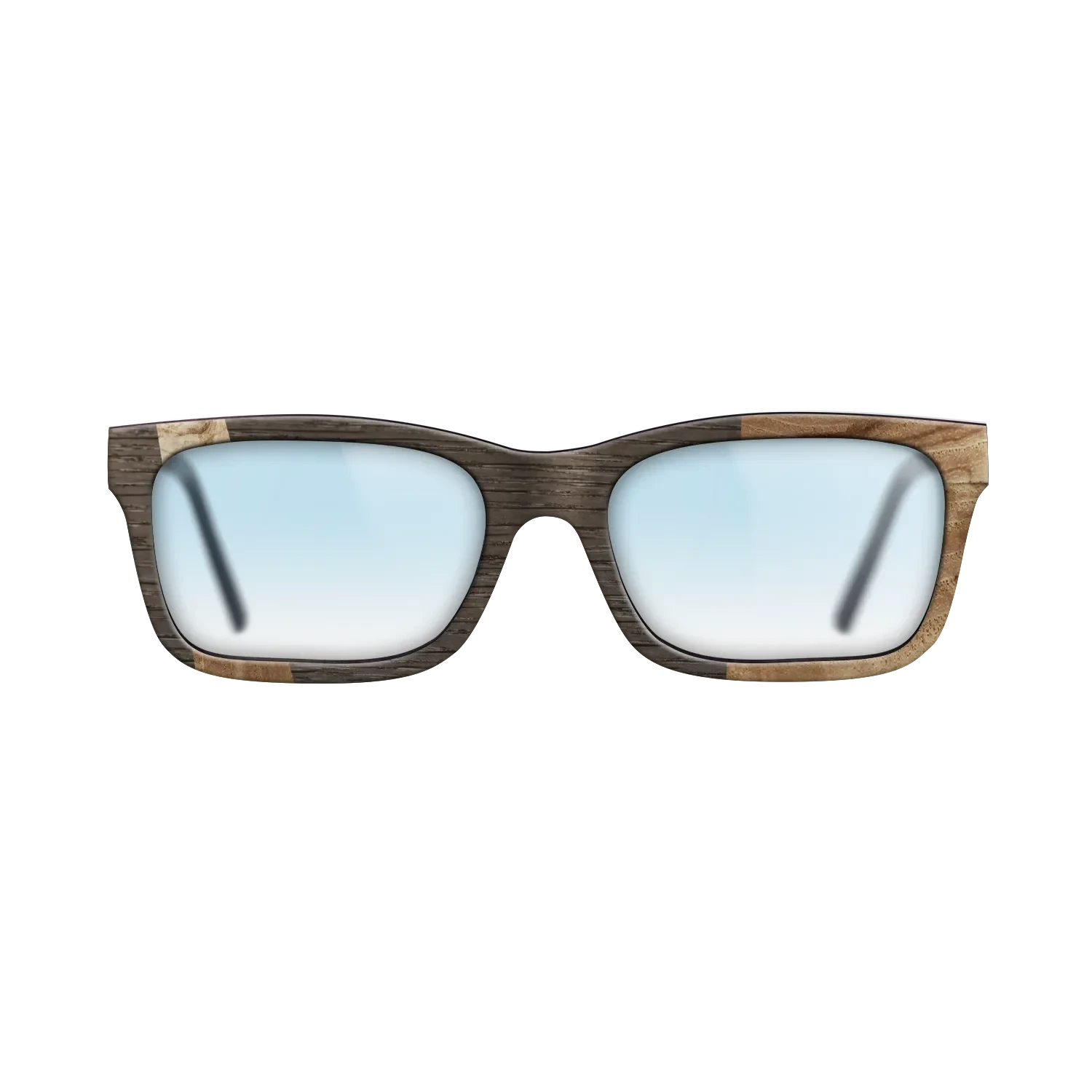 Olive Burl,Fumed Oak: Wedge - The Sage - Rectangle - 1967 - SIRIS wood optic