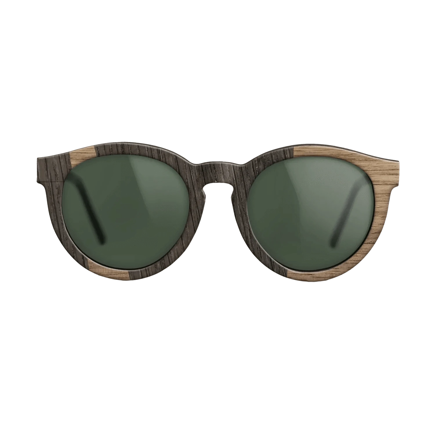 Walnut: Straight Grain,Fumed Oak: Wedge - The Rebel - Round - 1951 - SIRIS wood optic