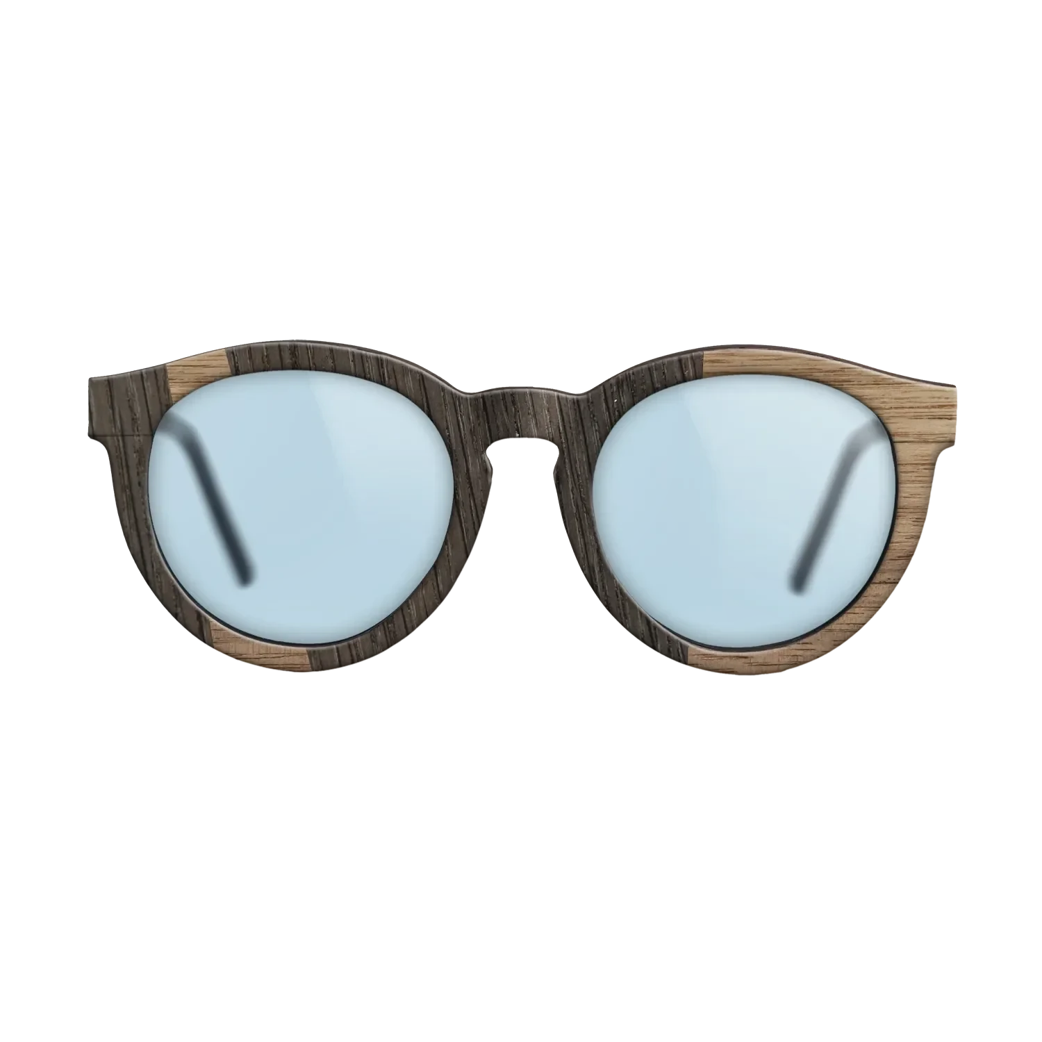 Walnut: Straight Grain,Fumed Oak: Wedge - The Rebel - Round - 1951 - SIRIS wood optic