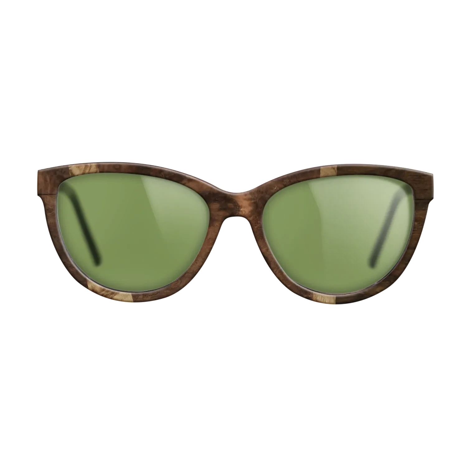 Ziricote Dark Quartered,Walnut Burl,Olive Burl: Wedge - The Maiden - Cat - 1255 - SIRIS wood optic