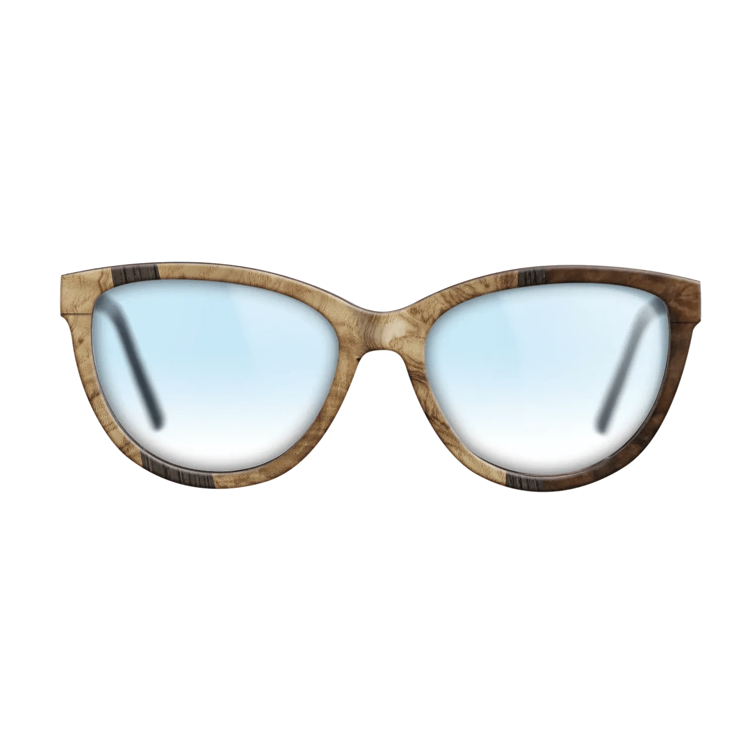 Walnut Burl,Olive Burl,Fumed Oak: Wedge - The Maiden - Cat - 1008 - SIRIS wood optic