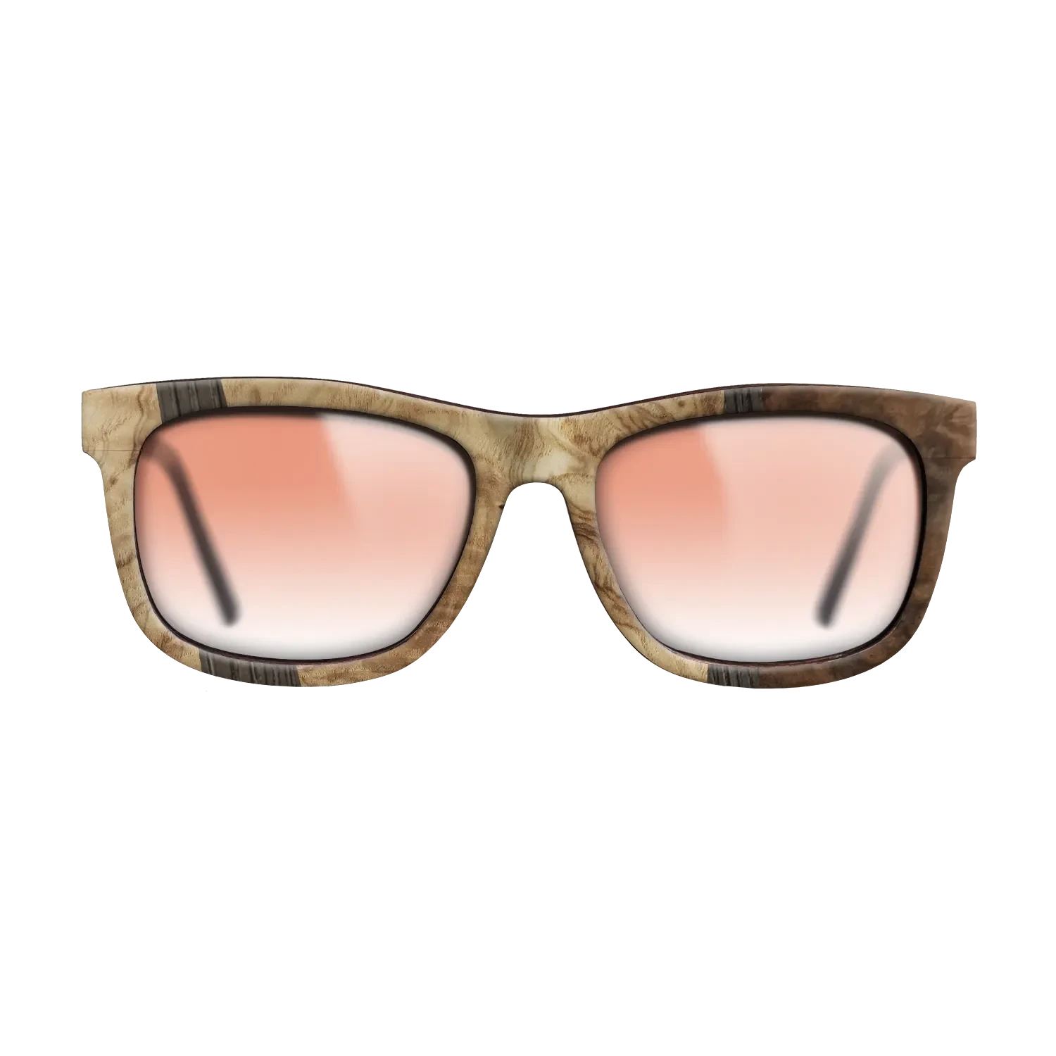 Walnut Burl,Olive Burl,Fumed Oak: Wedge - The Hero - Square - 1008 - SIRIS wood optic