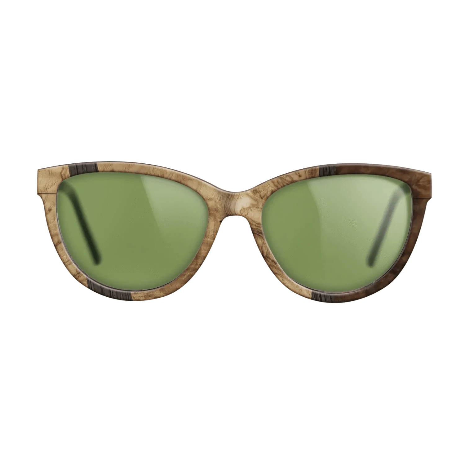 Walnut Burl,Olive Burl,Fumed Oak: Wedge - The Maiden - Cat - 1008 - SIRIS wood optic