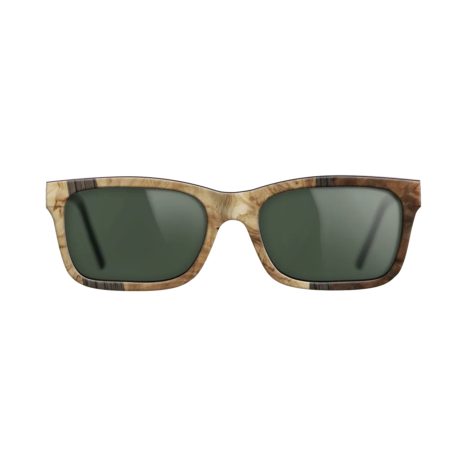 Walnut Burl,Olive Burl,Fumed Oak: Wedge - The Sage - Rectangle - 1008 - SIRIS wood optic