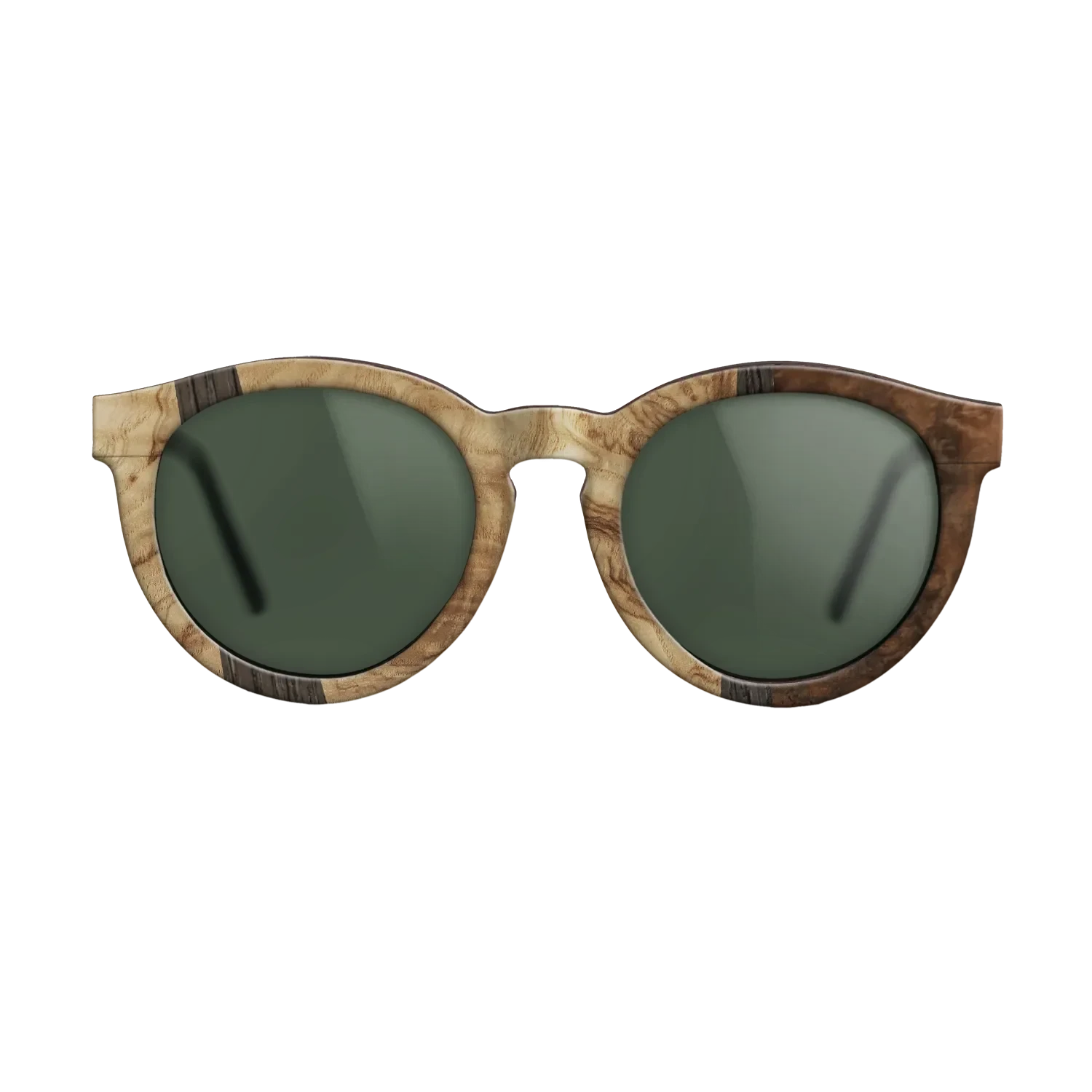 Walnut Burl,Olive Burl,Fumed Oak: Wedge - The Rebel - Round - 1008 - SIRIS wood optic