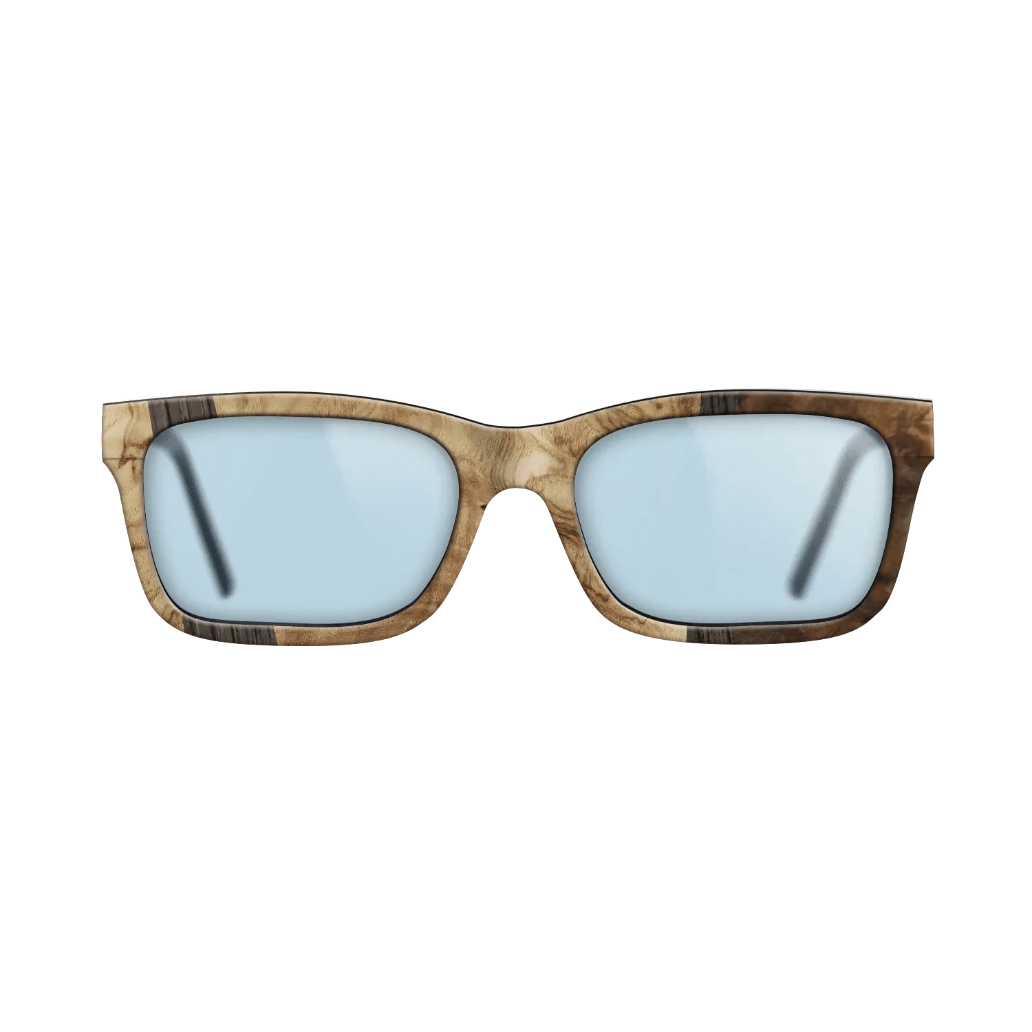 Walnut Burl,Olive Burl,Fumed Oak: Wedge - The Sage - Rectangle - 1008 - SIRIS wood optic