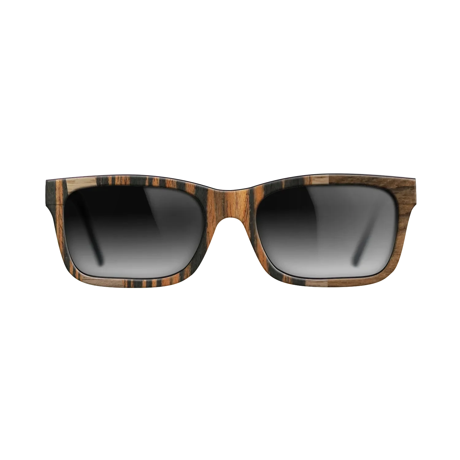 Ziricote Dark Quartered,Italian Ebony,Walnut: Straight Grain: Wedge - The Sage - Rectangle - 1930 - SIRIS wood optic