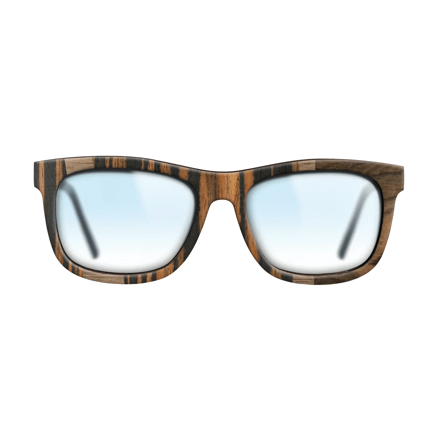 Ziricote Dark Quartered,Italian Ebony,Walnut: Straight Grain: Wedge - The Hero - Square - 1930 - SIRIS wood optic