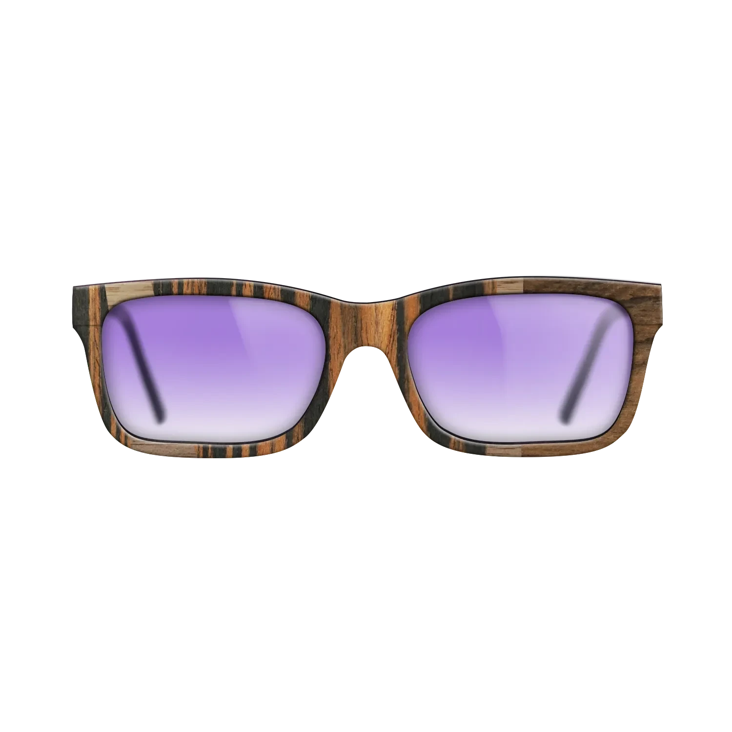 Ziricote Dark Quartered,Italian Ebony,Walnut: Straight Grain: Wedge - The Sage - Rectangle - 1930 - SIRIS wood optic