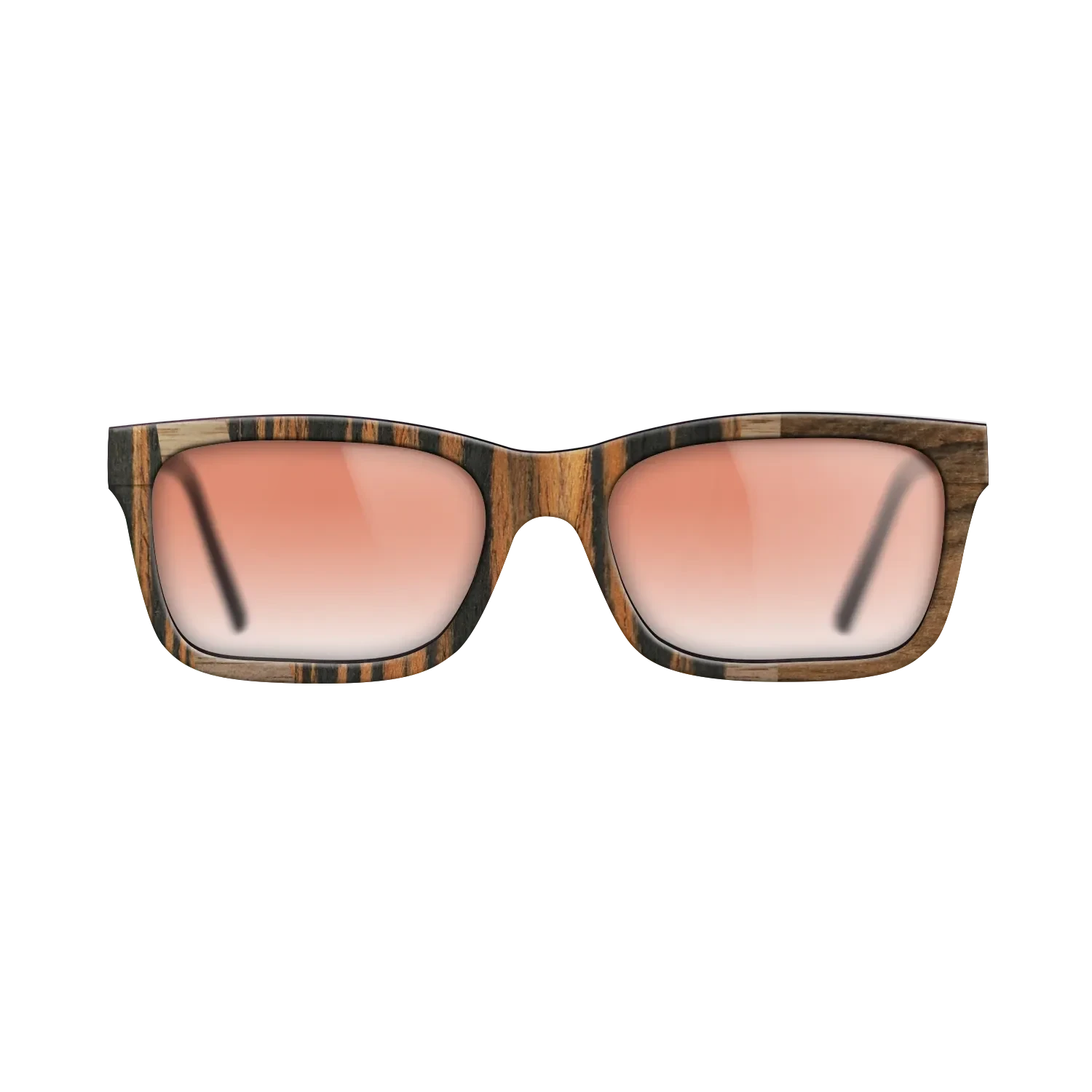 Ziricote Dark Quartered,Italian Ebony,Walnut: Straight Grain: Wedge - The Sage - Rectangle - 1930 - SIRIS wood optic