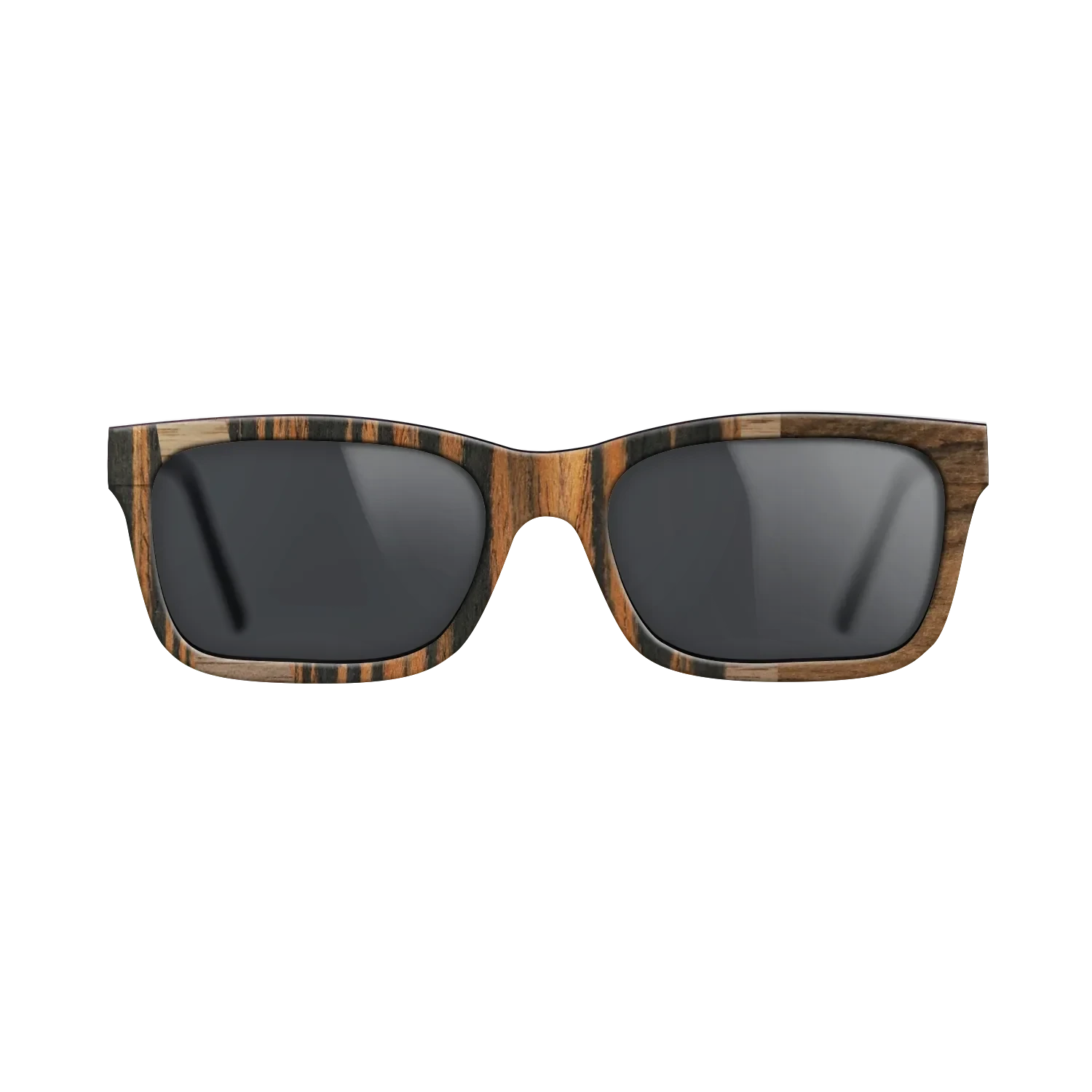 Ziricote Dark Quartered,Italian Ebony,Walnut: Straight Grain: Wedge - The Sage - Rectangle - 1930 - SIRIS wood optic