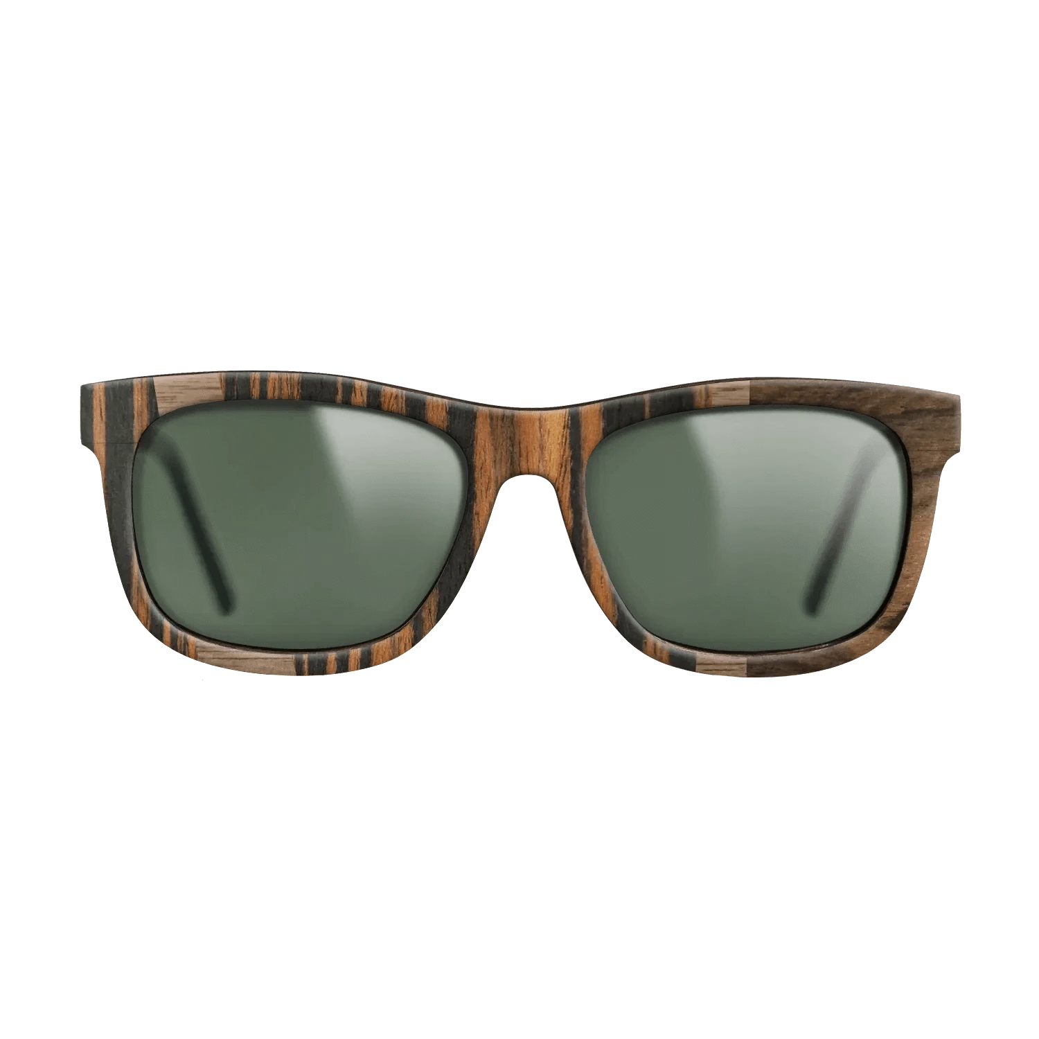 Ziricote Dark Quartered,Italian Ebony,Walnut: Straight Grain: Wedge - The Hero - Square - 1930 - SIRIS wood optic