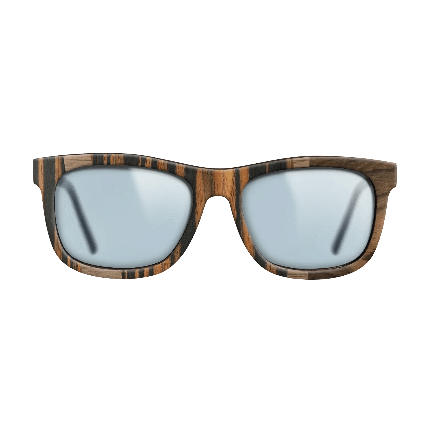 Ziricote Dark Quartered,Italian Ebony,Walnut: Straight Grain: Wedge - The Hero - Square - 1930 - SIRIS wood optic