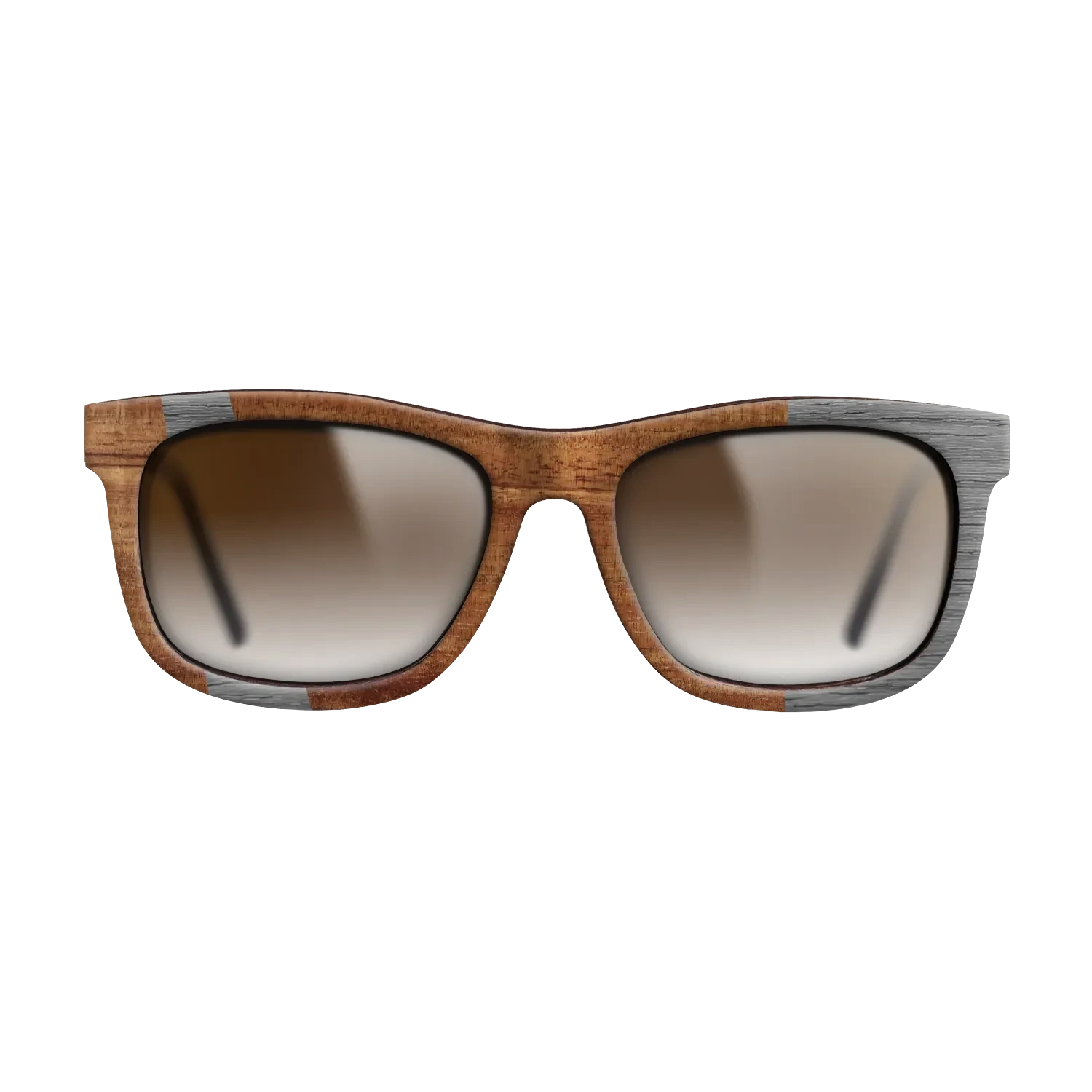 Koa,Poplar Dyed: Grey: Wedge - The Hero - Square - 1000 - SIRIS wood optic
