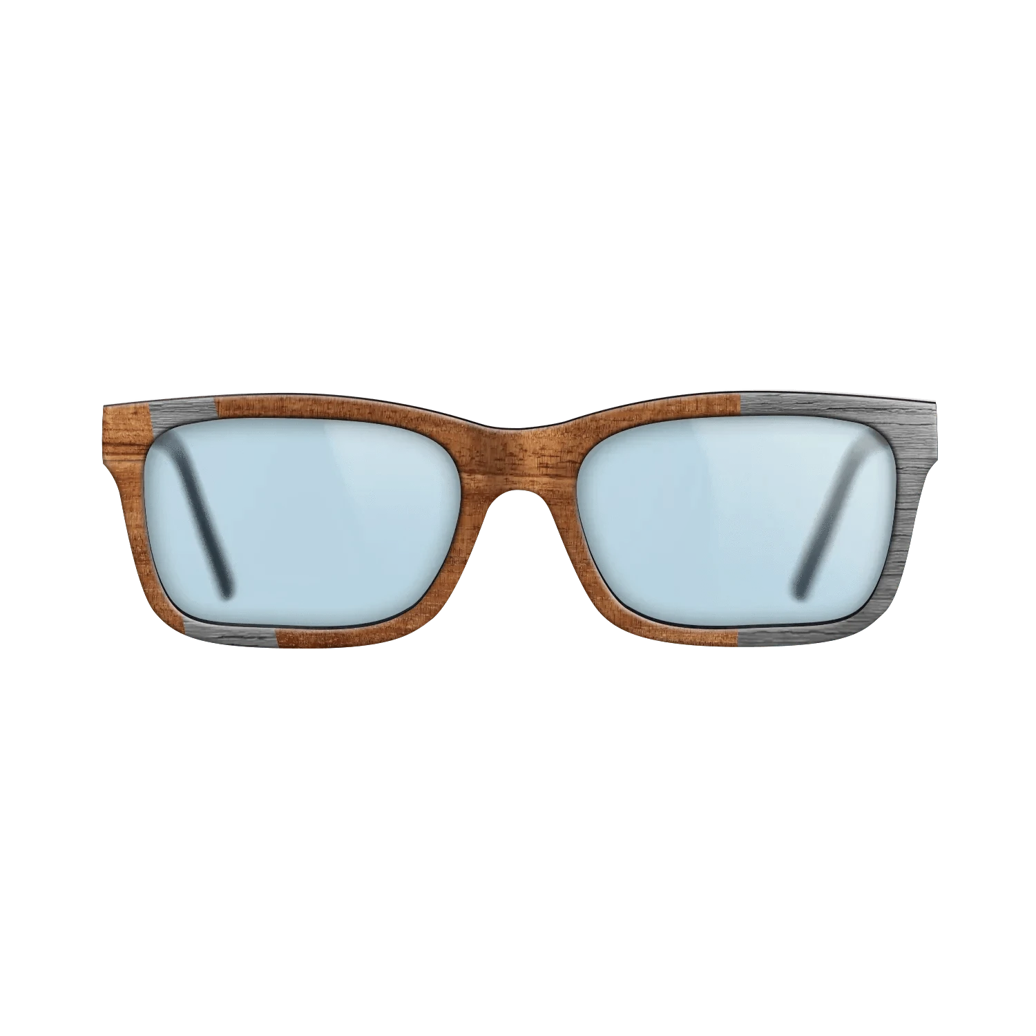 Koa,Poplar Dyed: Grey: Wedge - The Sage - Rectangle - 1000 - SIRIS wood optic