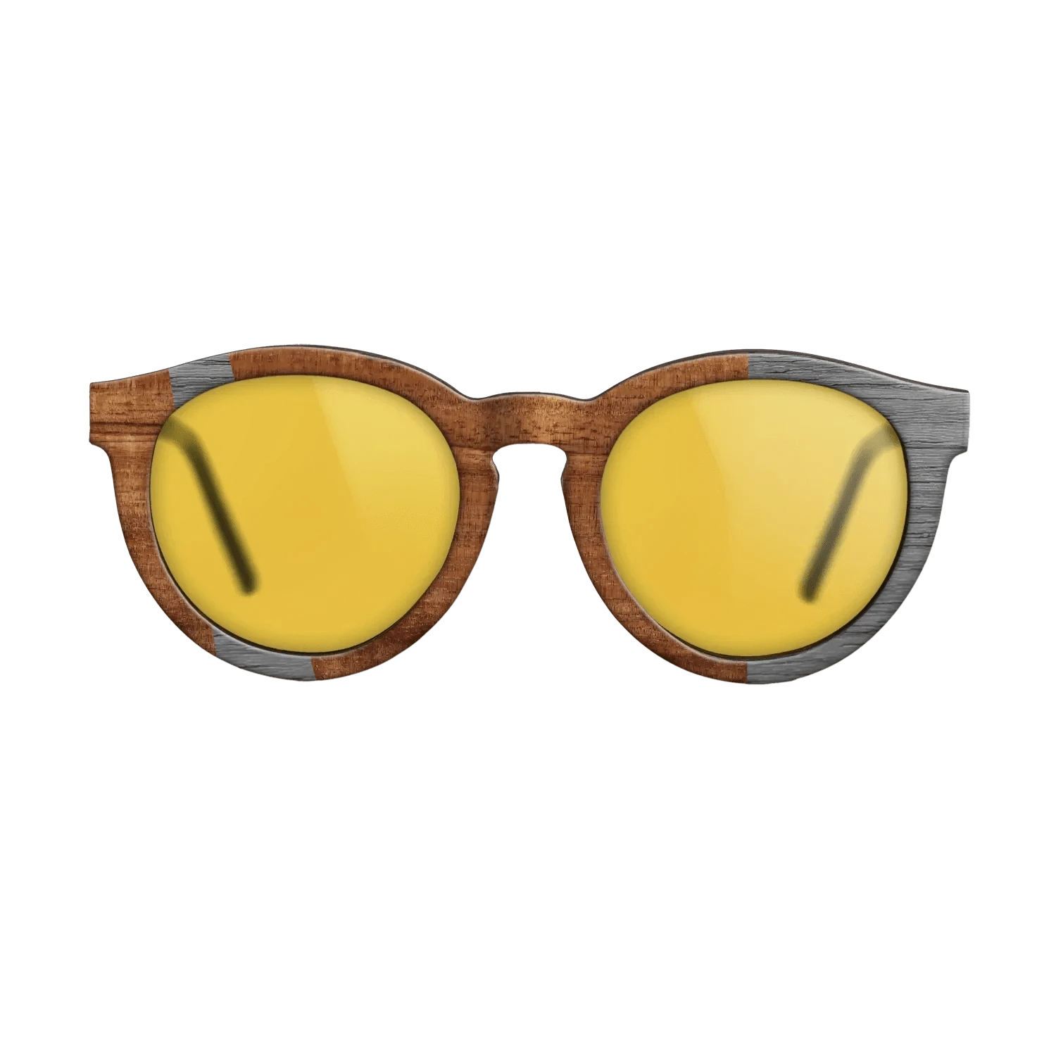 Koa,Poplar Dyed: Grey: Wedge - The Rebel - Round - 1000 - SIRIS wood optic