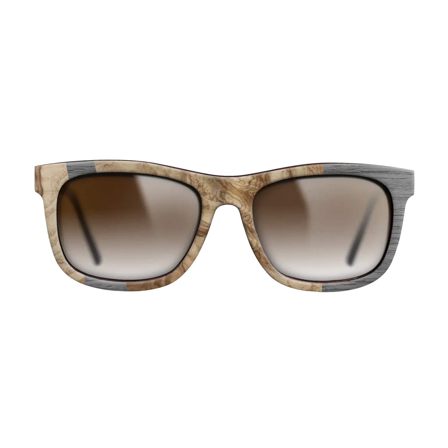 Olive Burl,Poplar Dyed: Grey: Wedge - The Hero - Square - 1646 - SIRIS wood optic