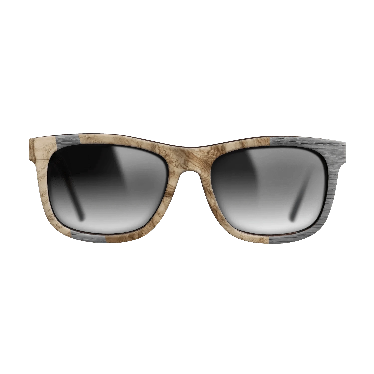 Olive Burl,Poplar Dyed: Grey: Wedge - The Hero - Square - 1646 - SIRIS wood optic