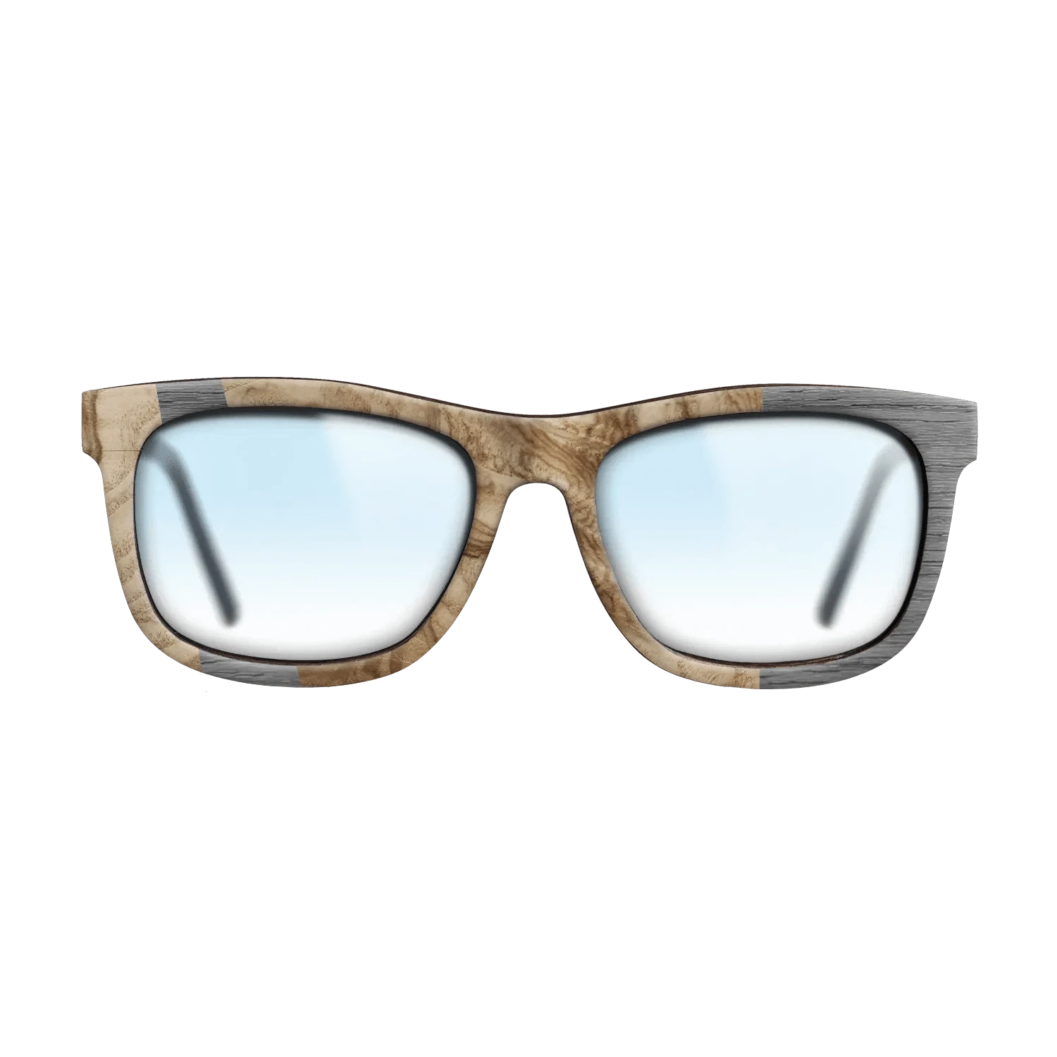 Olive Burl,Poplar Dyed: Grey: Wedge - The Hero - Square - 1646 - SIRIS wood optic