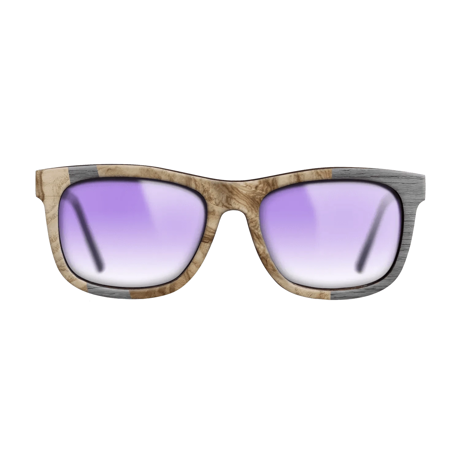 Olive Burl,Poplar Dyed: Grey: Wedge - The Hero - Square - 1646 - SIRIS wood optic