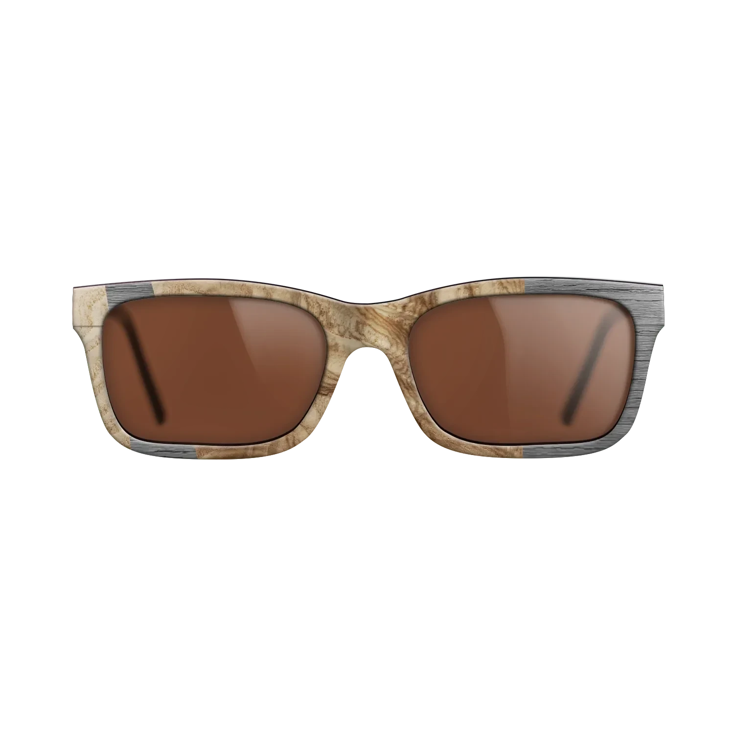 Olive Burl,Poplar Dyed: Grey: Wedge - The Sage - Rectangle - 1646 - SIRIS wood optic