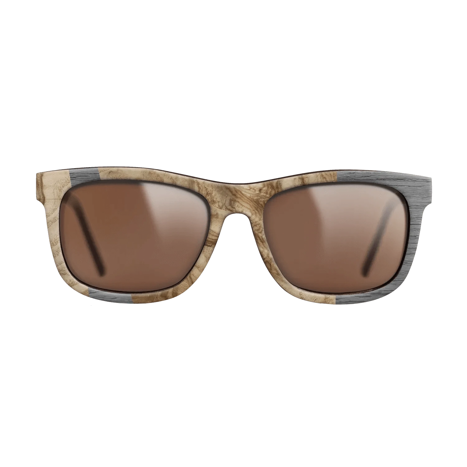 Olive Burl,Poplar Dyed: Grey: Wedge - The Hero - Square - 1646 - SIRIS wood optic