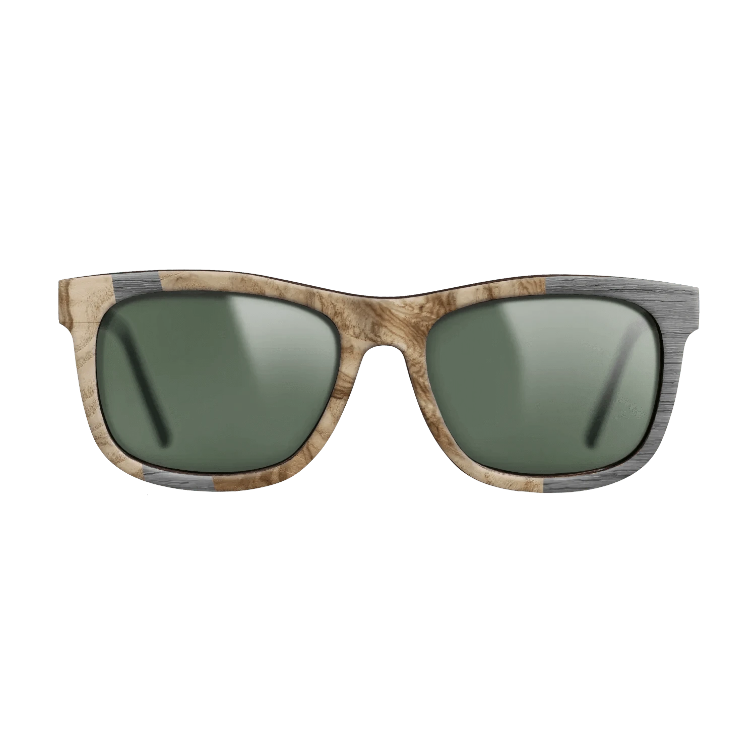 Olive Burl,Poplar Dyed: Grey: Wedge - The Hero - Square - 1646 - SIRIS wood optic