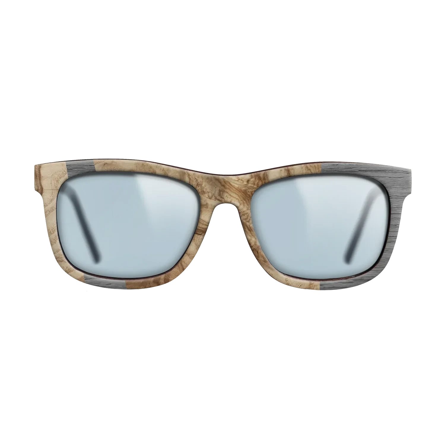 Olive Burl,Poplar Dyed: Grey: Wedge - The Hero - Square - 1646 - SIRIS wood optic