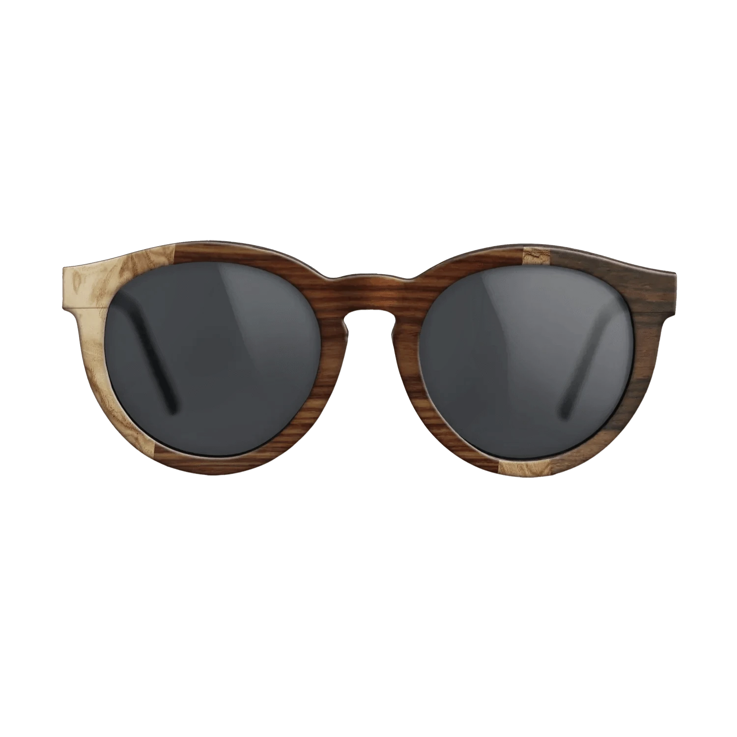 Santos Rosewood Dark,Walnut Burl,Ziricote Dark Quartered: Wedge - The Rebel - Round - 1972 - SIRIS wood optic