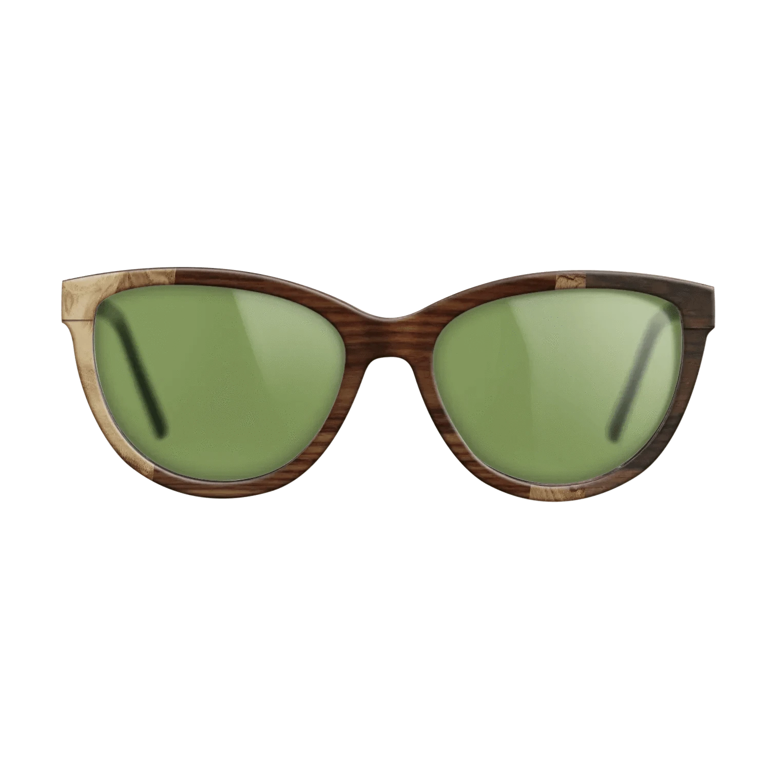 Santos Rosewood Dark,Walnut Burl,Ziricote Dark Quartered: Wedge - The Maiden - Cat - 1972 - SIRIS wood optic