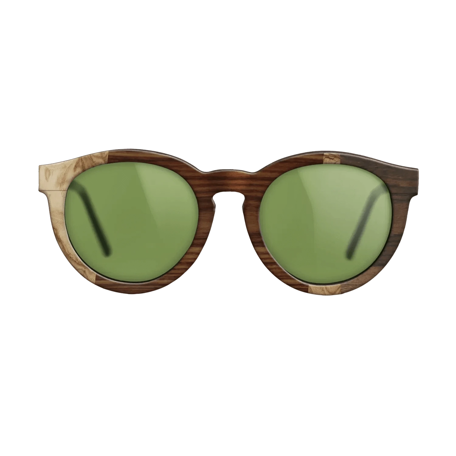 Santos Rosewood Dark,Walnut Burl,Ziricote Dark Quartered: Wedge - The Rebel - Round - 1972 - SIRIS wood optic