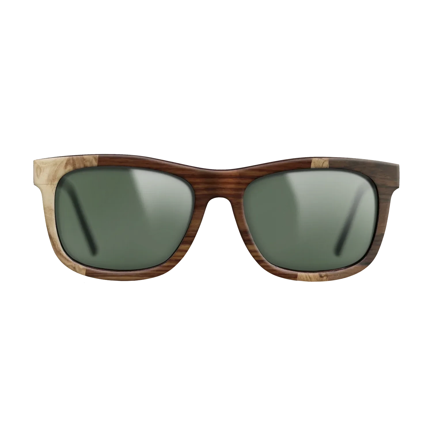 Santos Rosewood Dark,Walnut Burl,Ziricote Dark Quartered: Wedge - The Hero - Square - 1972 - SIRIS wood optic