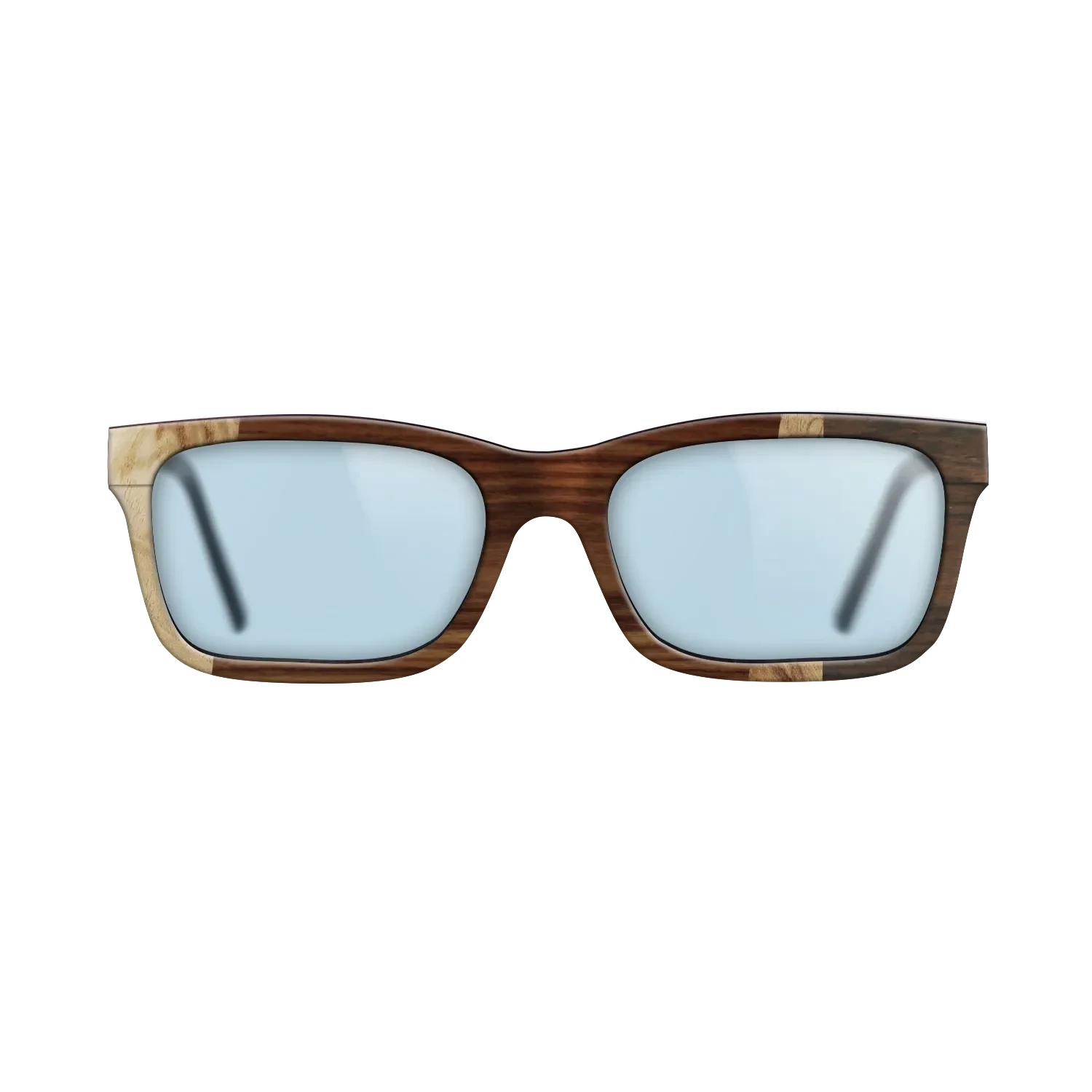 Santos Rosewood Dark,Walnut Burl,Ziricote Dark Quartered: Wedge - The Sage - Rectangle - 1972 - SIRIS wood optic