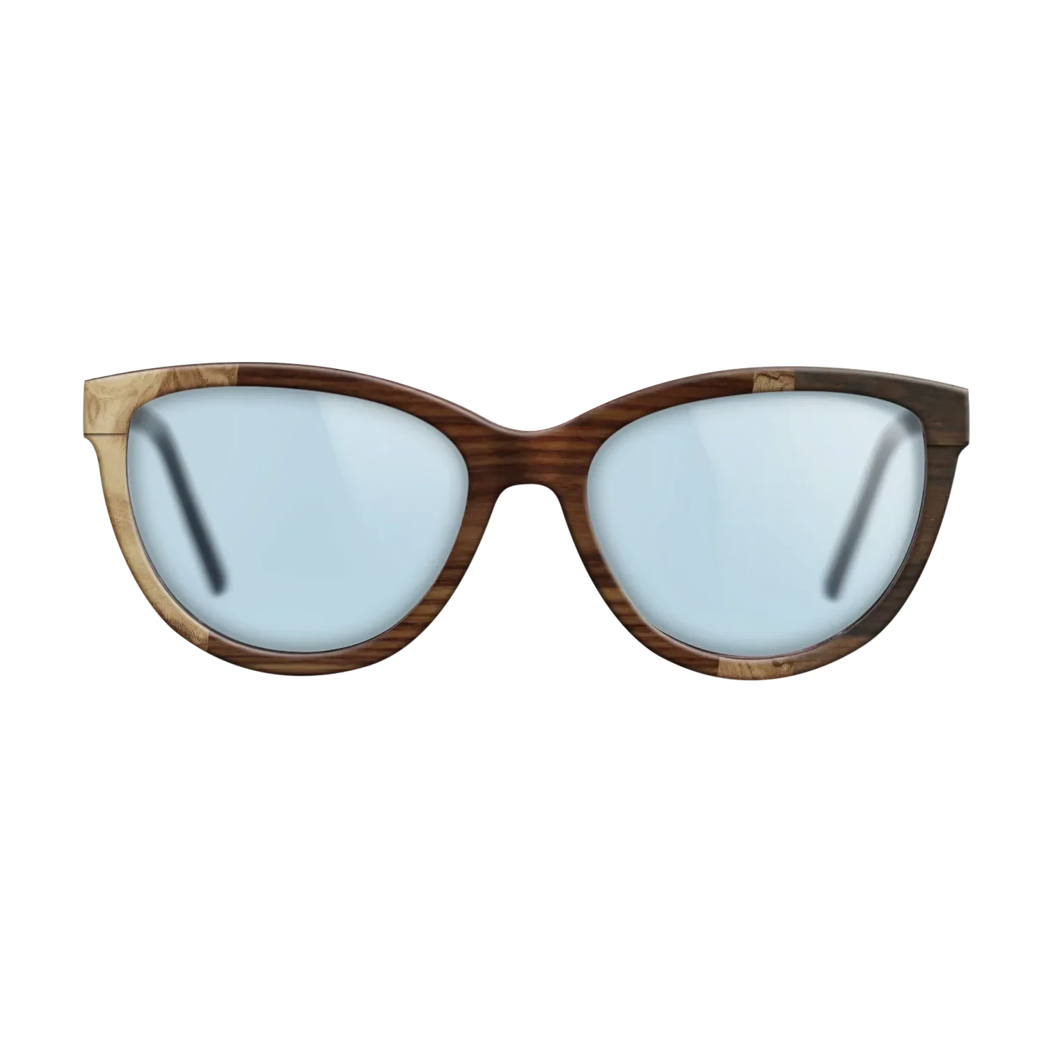 Santos Rosewood Dark,Walnut Burl,Ziricote Dark Quartered: Wedge - The Maiden - Cat - 1972 - SIRIS wood optic