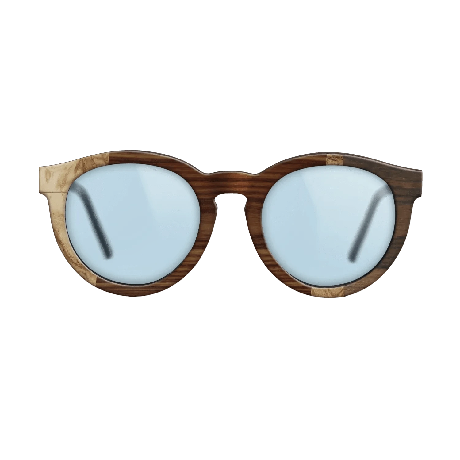 Santos Rosewood Dark,Walnut Burl,Ziricote Dark Quartered: Wedge - The Rebel - Round - 1972 - SIRIS wood optic