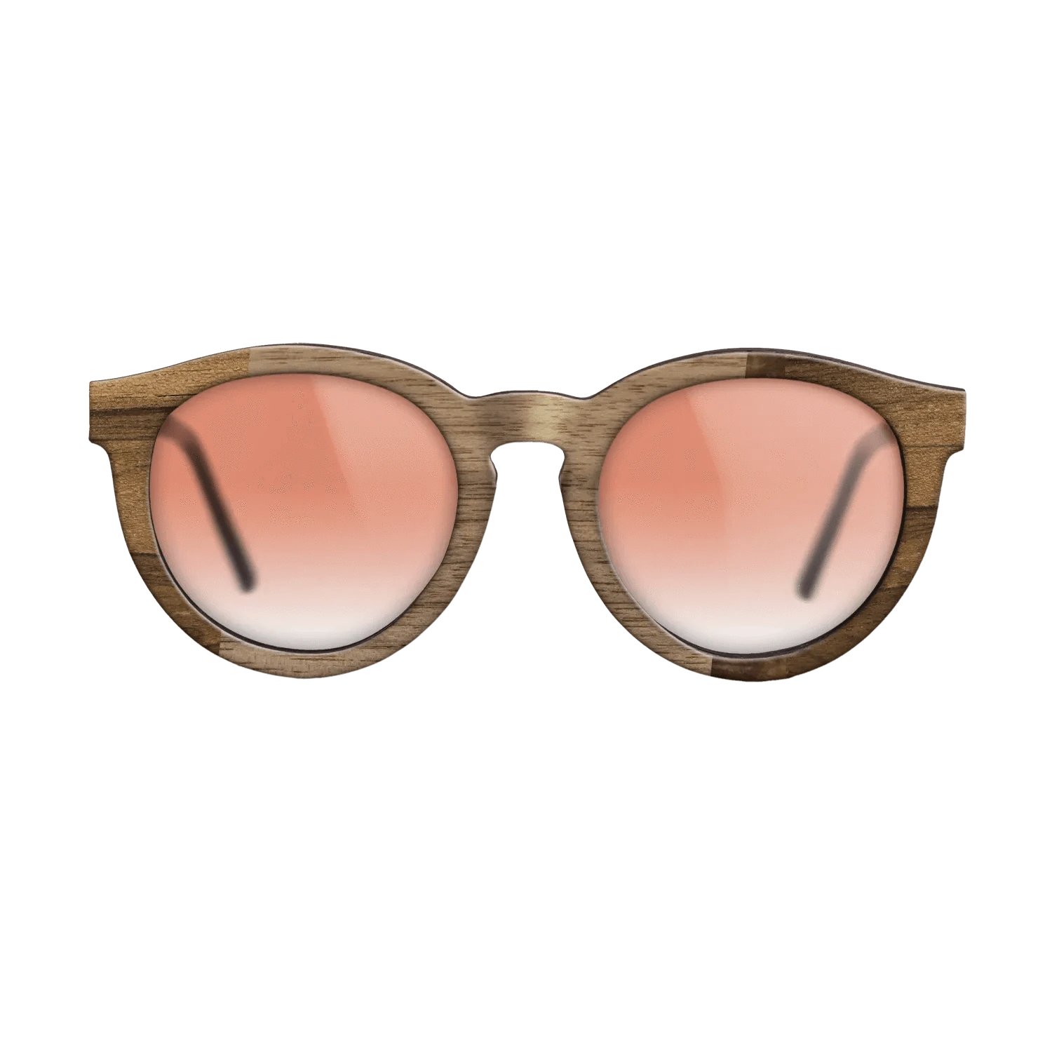 Walnut: Straight Grain,Ziricote Light Quartered,Walnut Burl: Wedge - The Rebel - Round - 817 - SIRIS wood optic