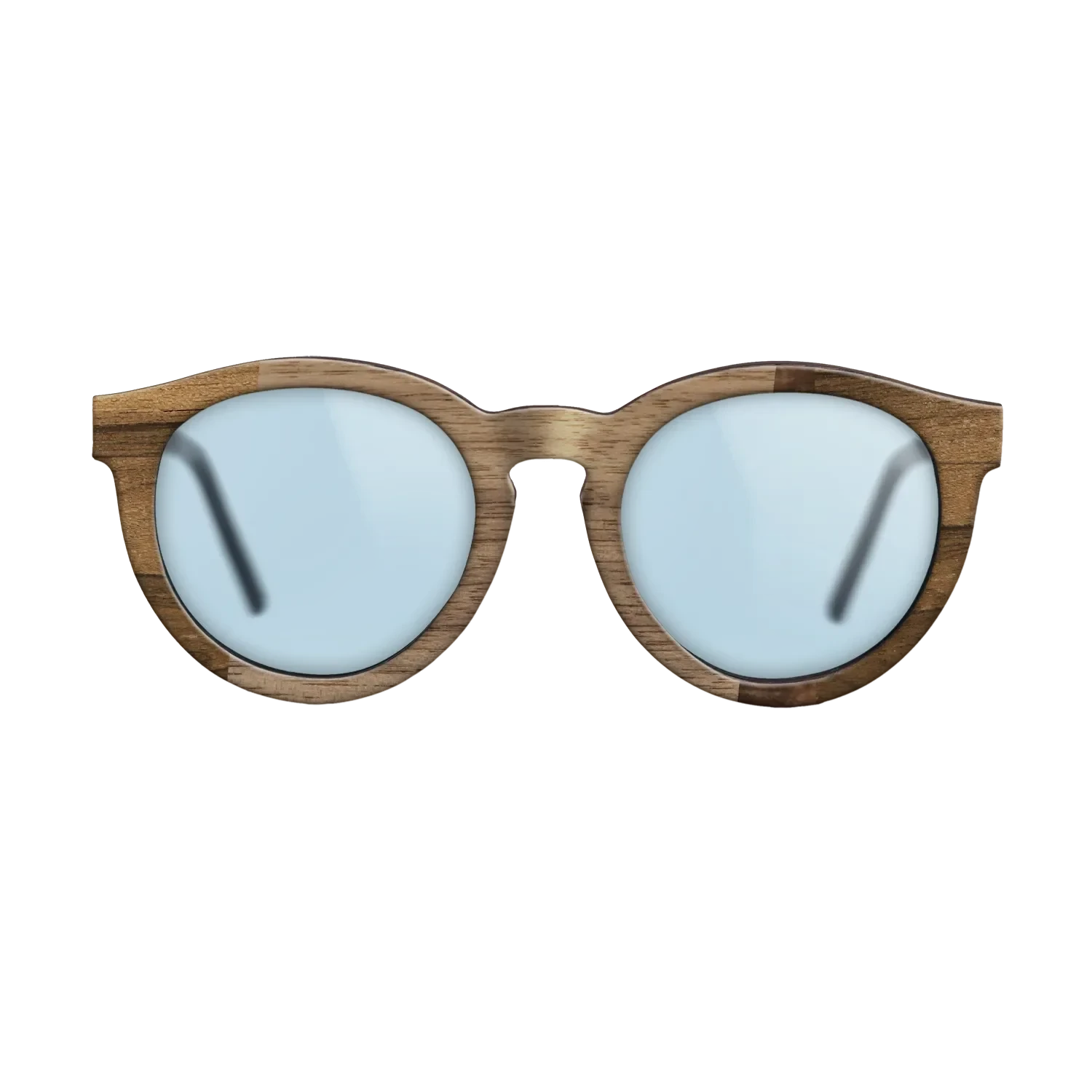 Walnut: Straight Grain,Ziricote Light Quartered,Walnut Burl: Wedge - The Rebel - Round - 817 - SIRIS wood optic