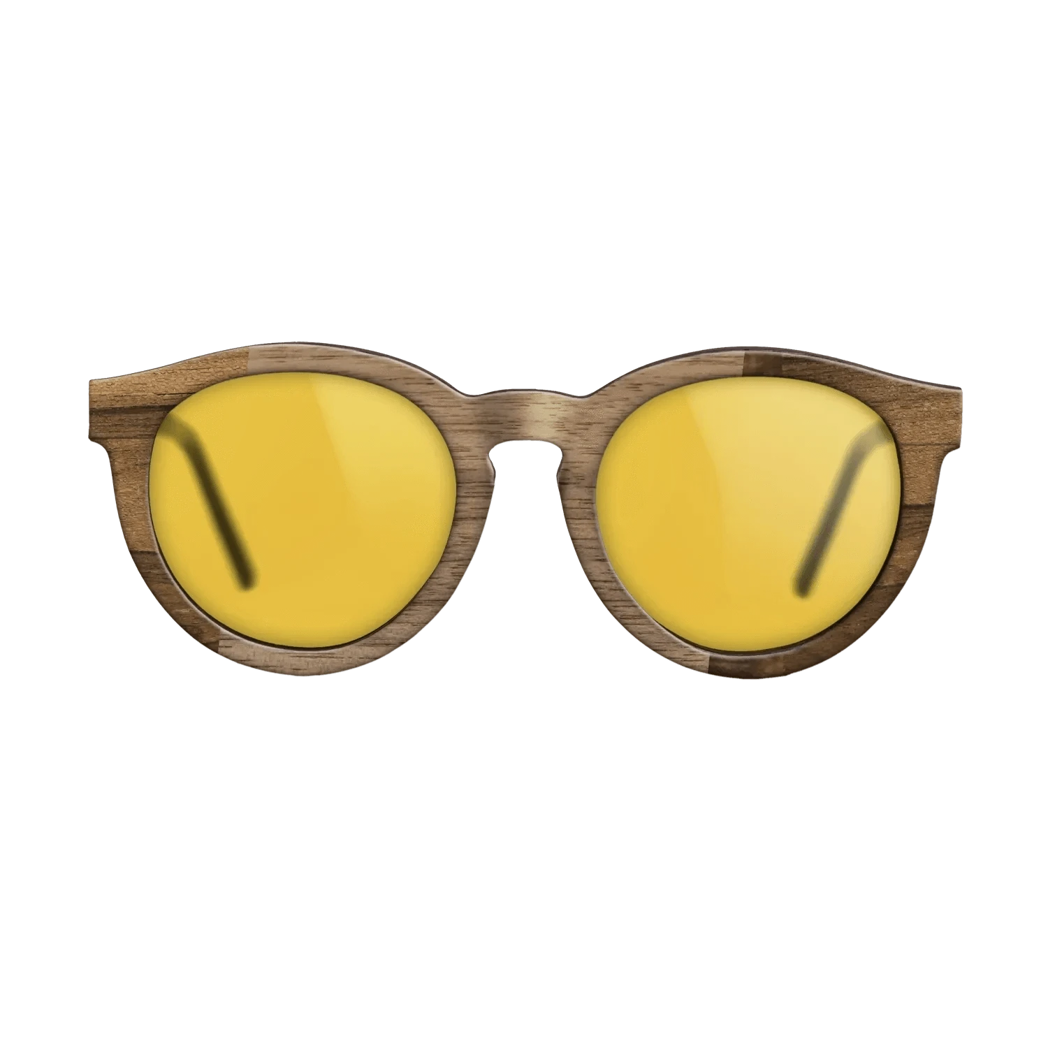 Walnut: Straight Grain,Ziricote Light Quartered,Walnut Burl: Wedge - The Rebel - Round - 817 - SIRIS wood optic