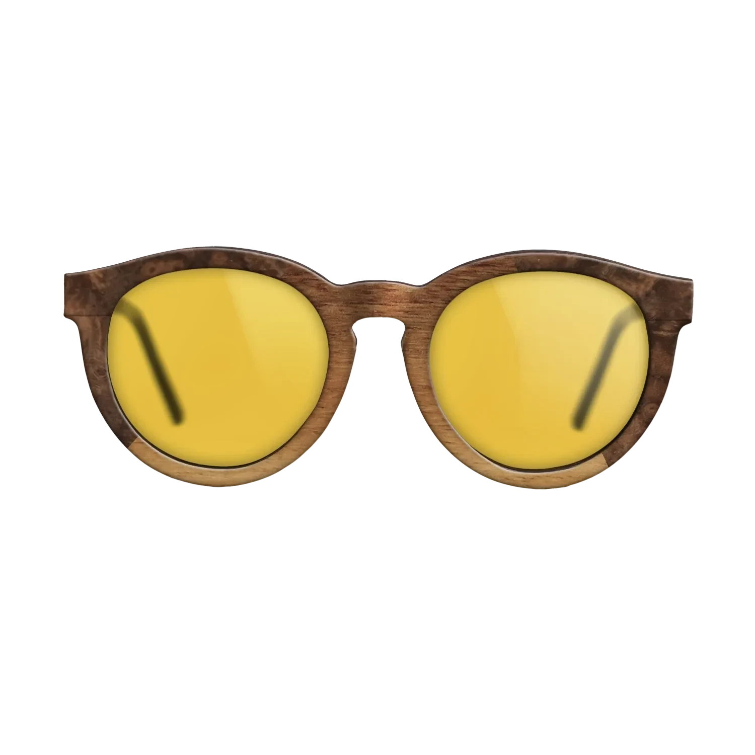 Walnut Claro Light,Walnut Burl: Angle Cut - The Rebel - Round - 1555 - SIRIS wood optic