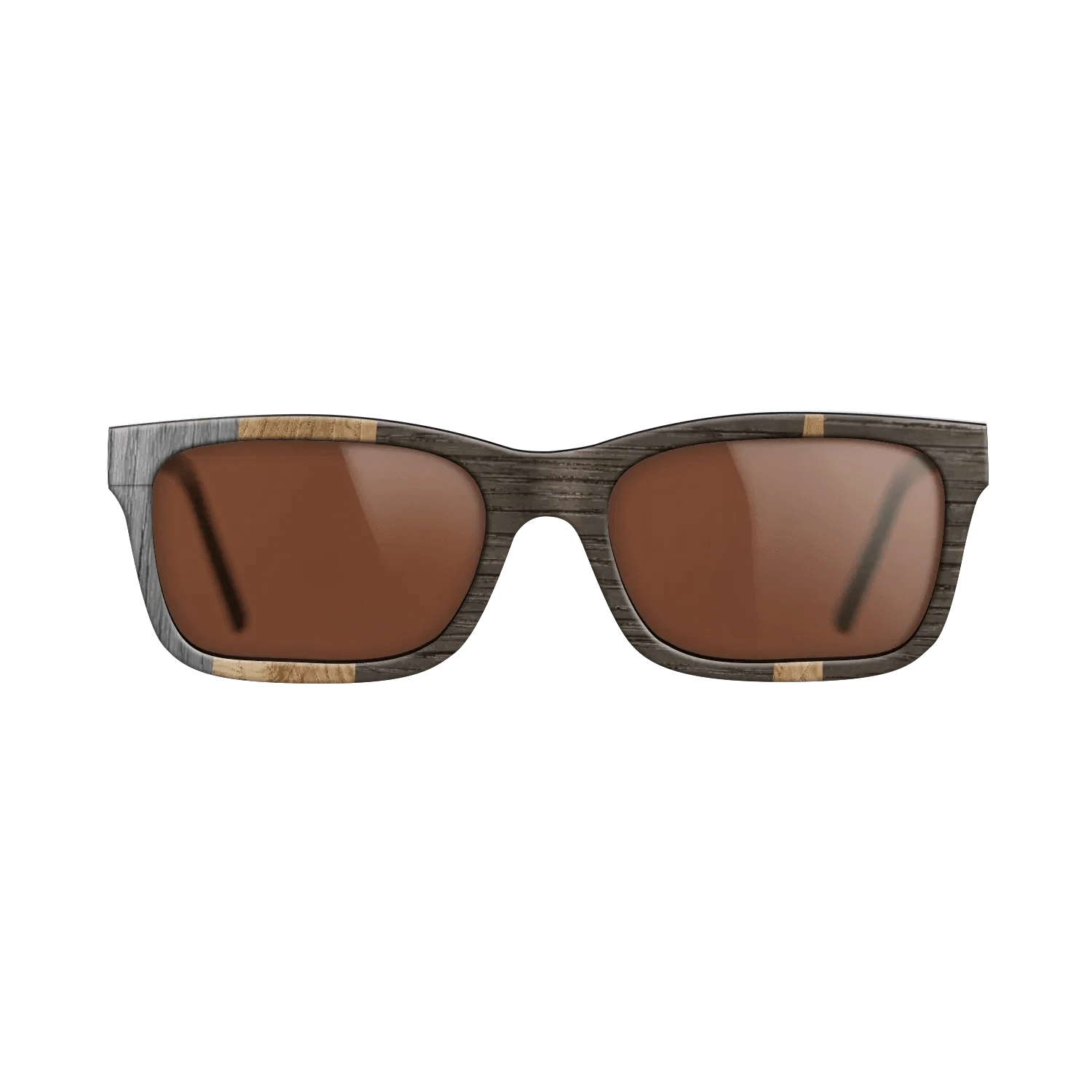 Olive Burl,Walnut: Straight Grain,Fumed Oak,Poplar Dyed: Grey,Italian Ebony: Geometric - The Sage - Rectangle - 718 - SIRIS wood optic