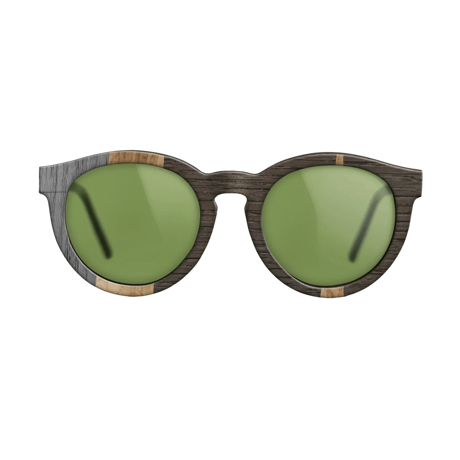 Olive Burl,Walnut: Straight Grain,Fumed Oak,Poplar Dyed: Grey,Italian Ebony: Geometric - The Rebel - Round - 718 - SIRIS wood optic