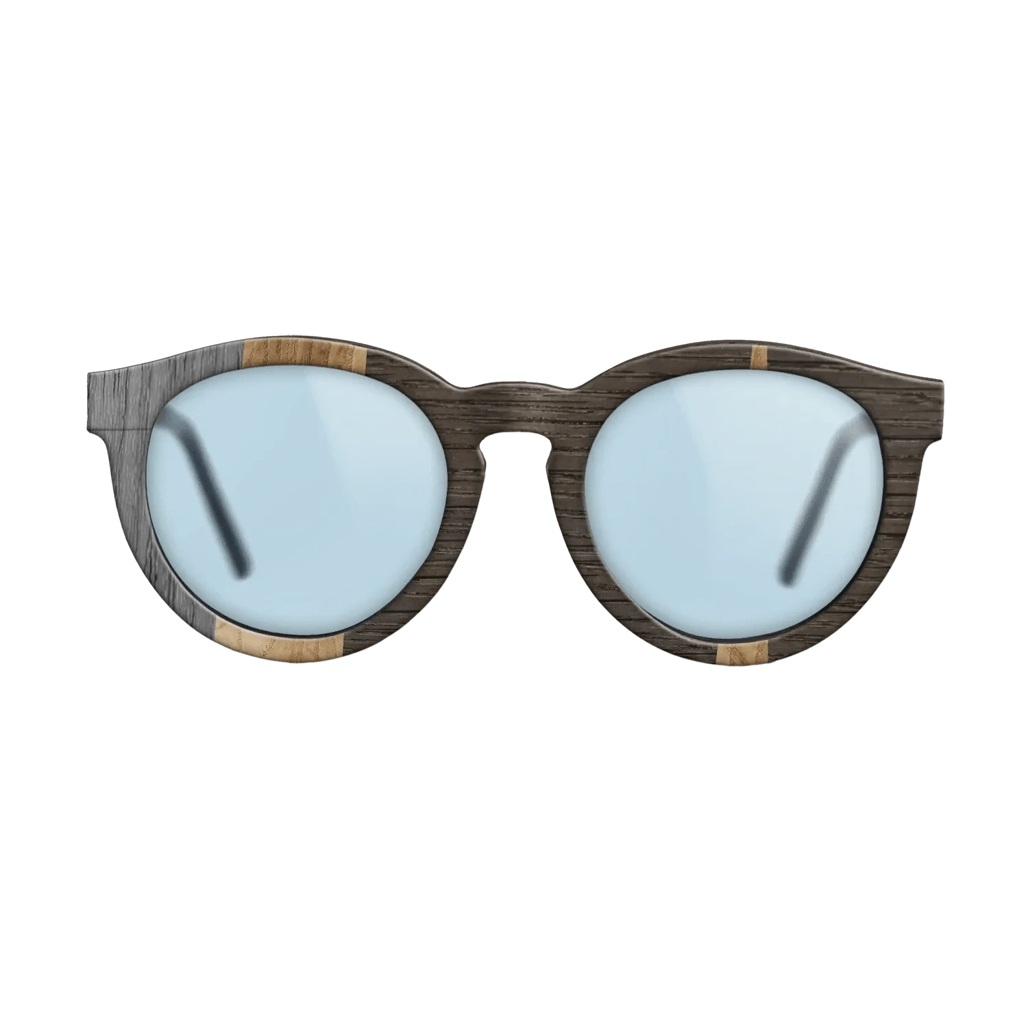 Olive Burl,Walnut: Straight Grain,Fumed Oak,Poplar Dyed: Grey,Italian Ebony: Geometric - The Rebel - Round - 718 - SIRIS wood optic