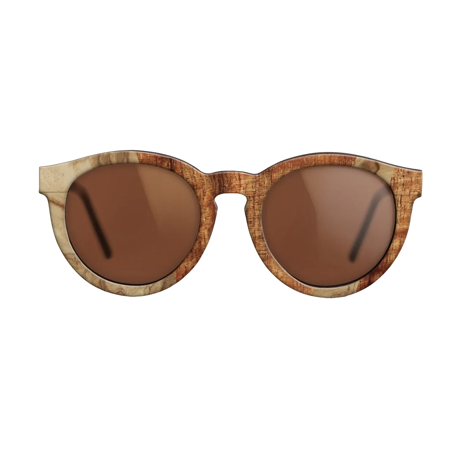 Walnut Burl,Koa,Olive Burl: Angle Cut - The Rebel - Round - 1435 - SIRIS wood optic