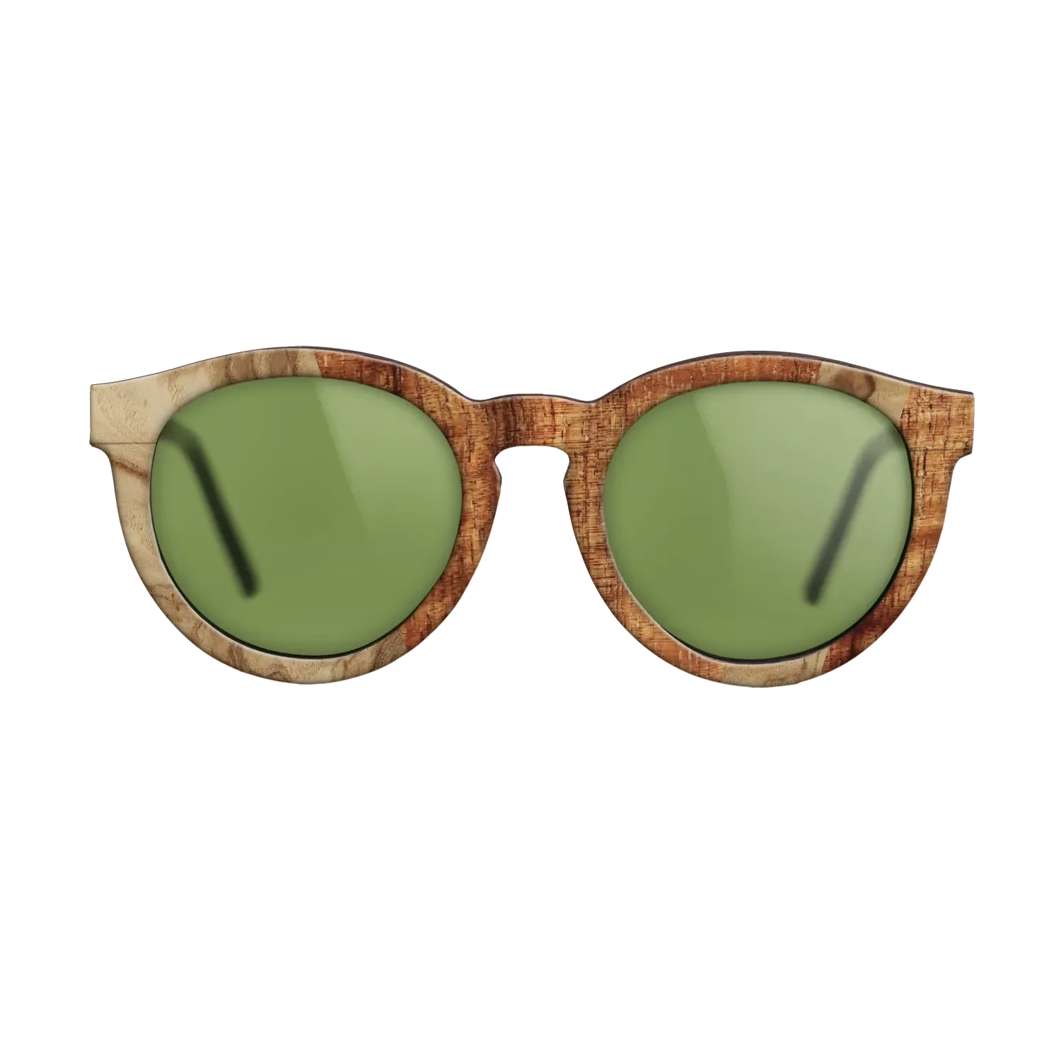 Walnut Burl,Koa,Olive Burl: Angle Cut - The Rebel - Round - 1435 - SIRIS wood optic