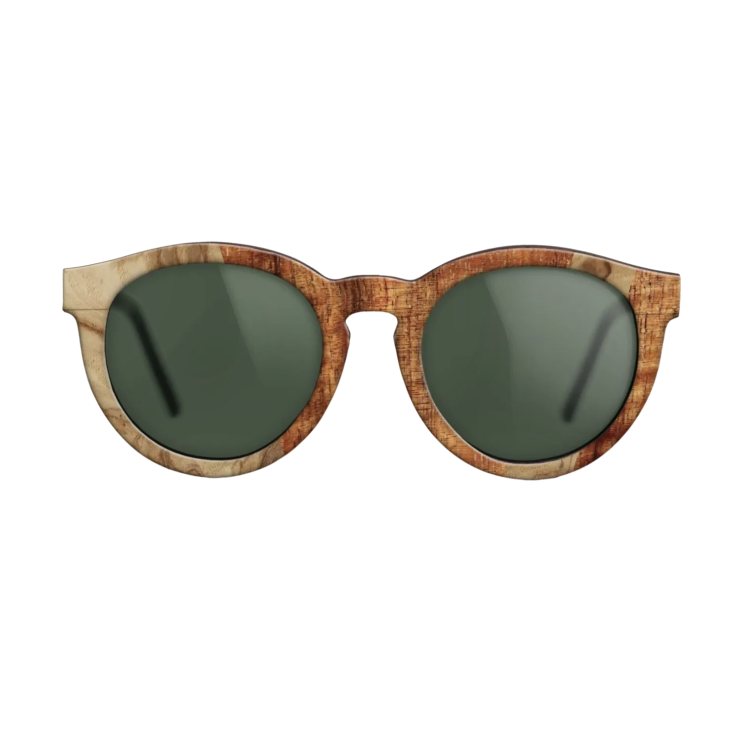 Walnut Burl,Koa,Olive Burl: Angle Cut - The Rebel - Round - 1435 - SIRIS wood optic