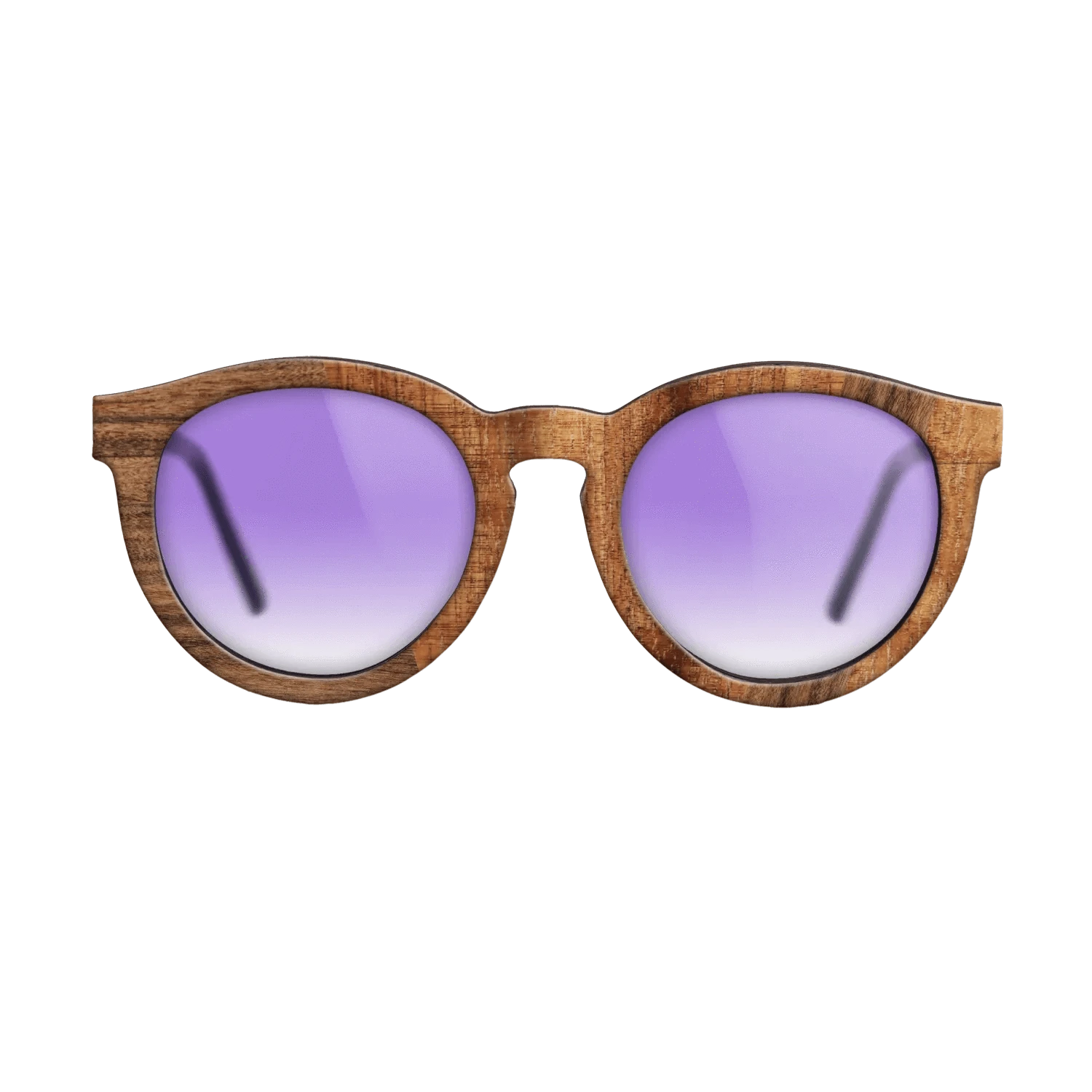 Santos Rosewood Dark,Koa: Angle Cut - The Rebel - Round - 1665 - SIRIS wood optic