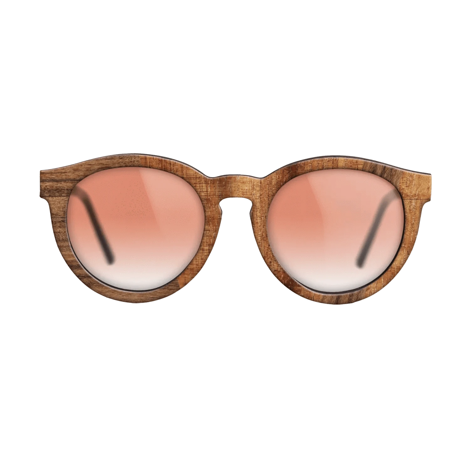 Santos Rosewood Dark,Koa: Angle Cut - The Rebel - Round - 1665 - SIRIS wood optic