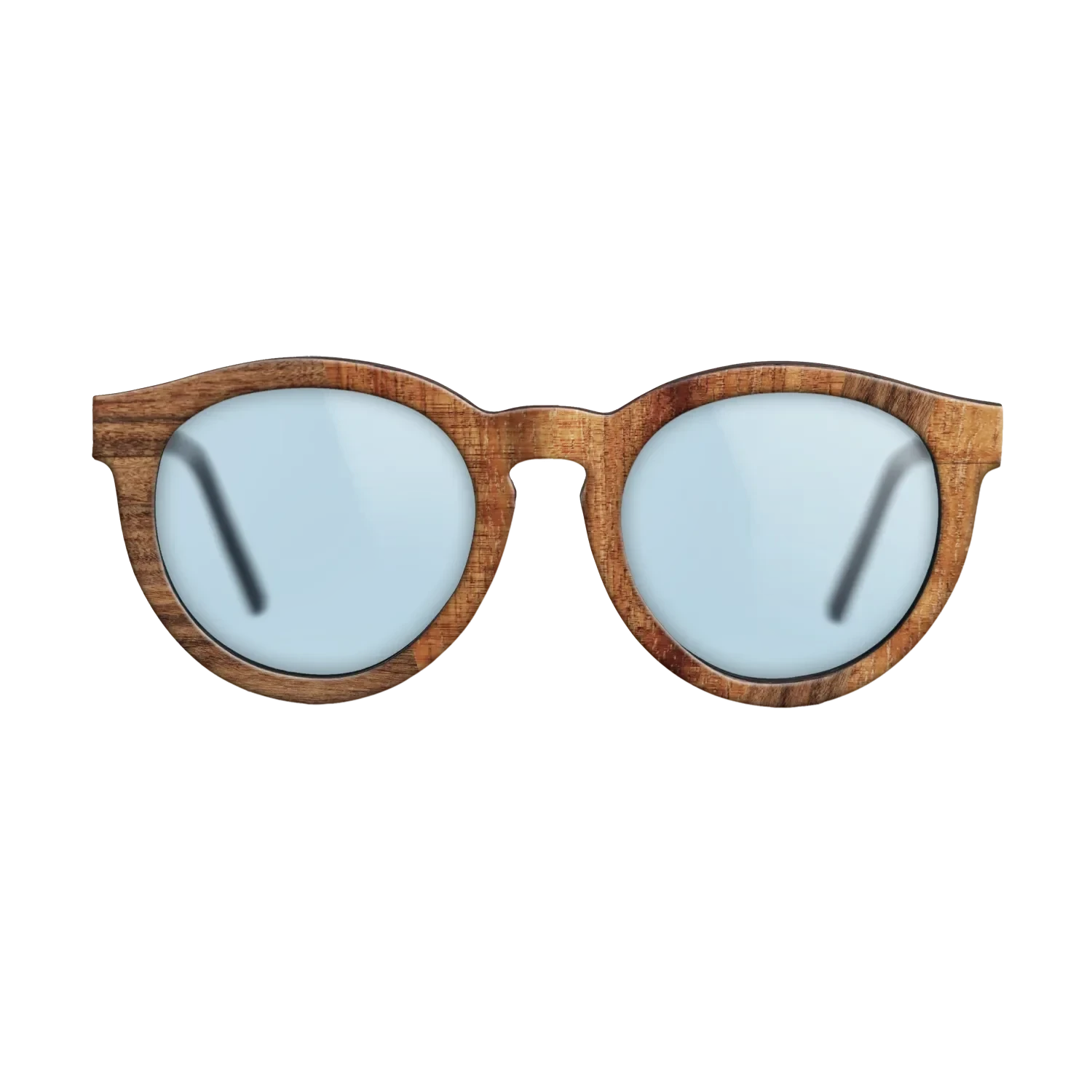 Santos Rosewood Dark,Koa: Angle Cut - The Rebel - Round - 1665 - SIRIS wood optic